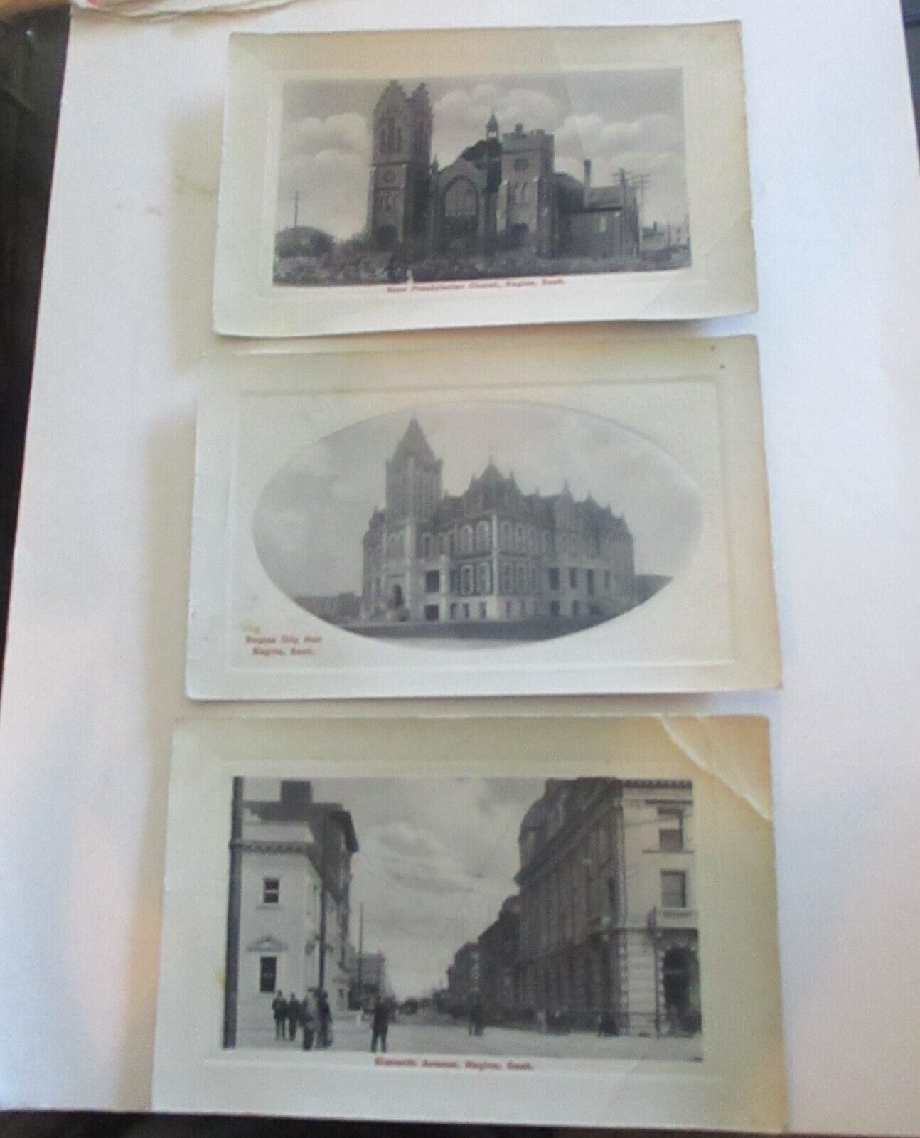3 VINTAGE PHOTOS FROM REGINA, SASK. VERY EARLY 1900'S