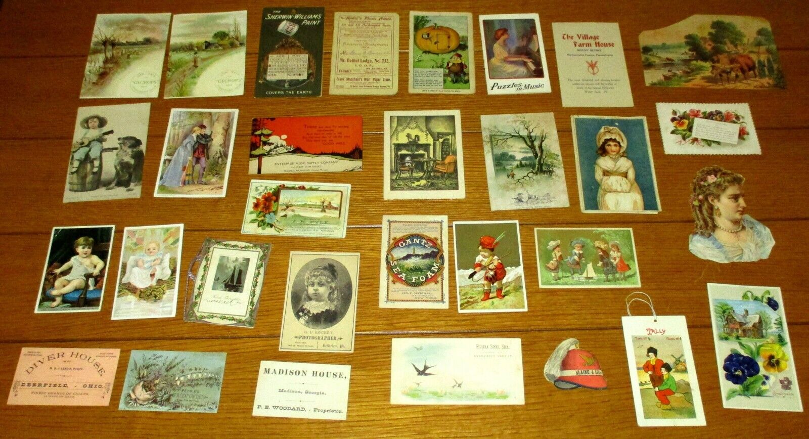 Vintage Advertising Trading Card Lot (30 dif.) Circa 1800's & Early 1900's #15