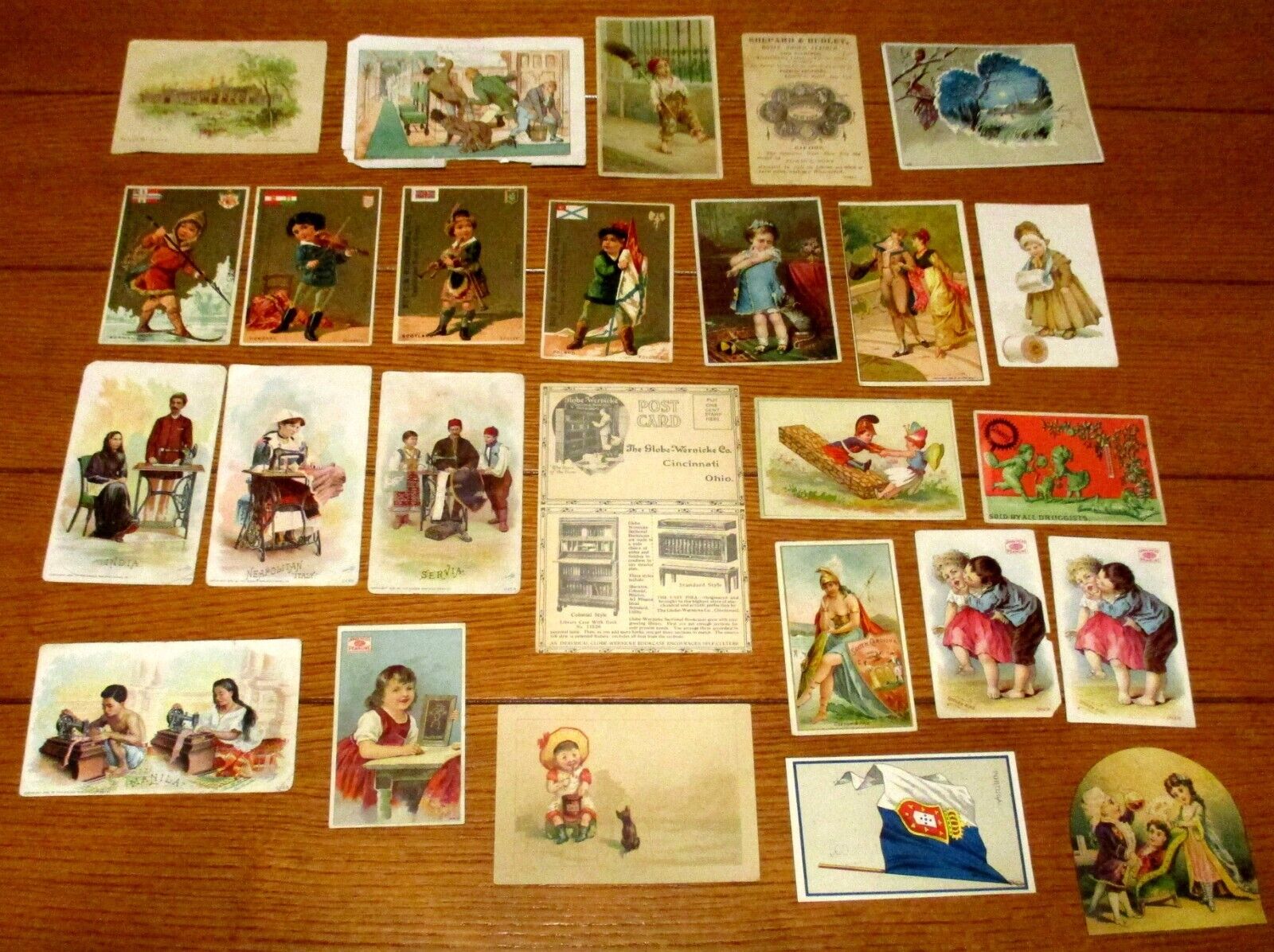 Vintage Advertising Trading Card Lot (26 diff.) Circa 1800's and early 1900's