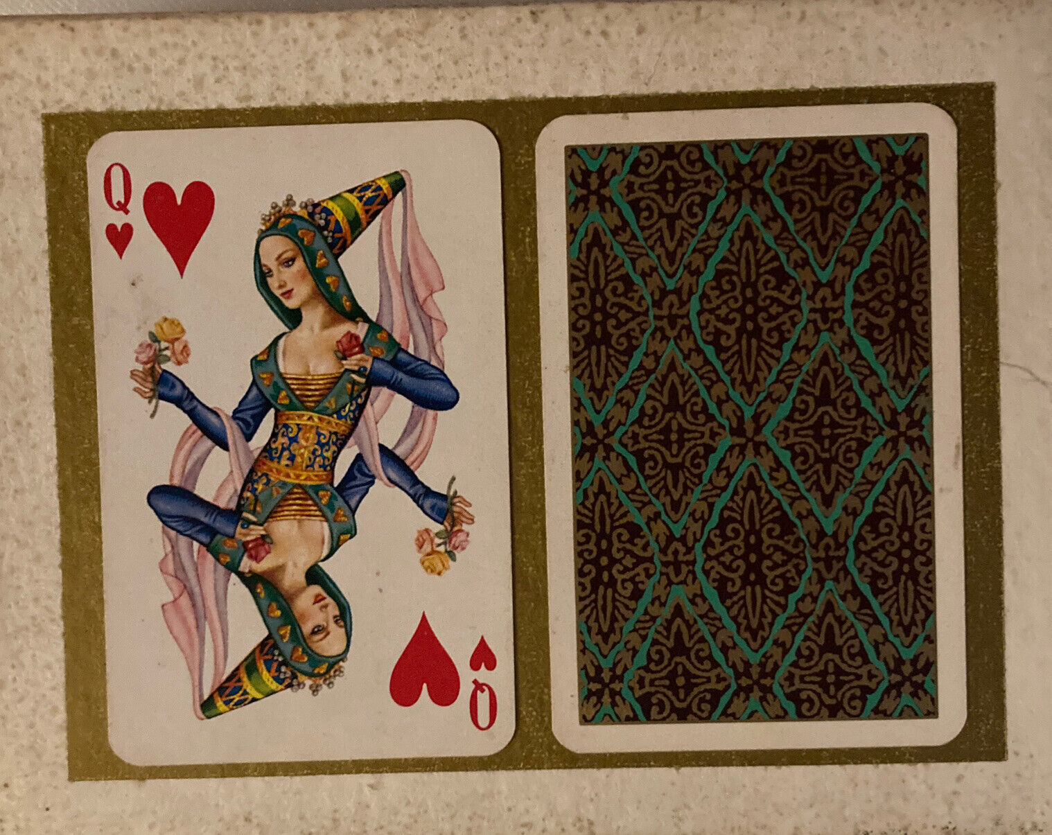 Fournier Europe Bridge Playing Cards~ Double Deck Vintage made in spain 1962