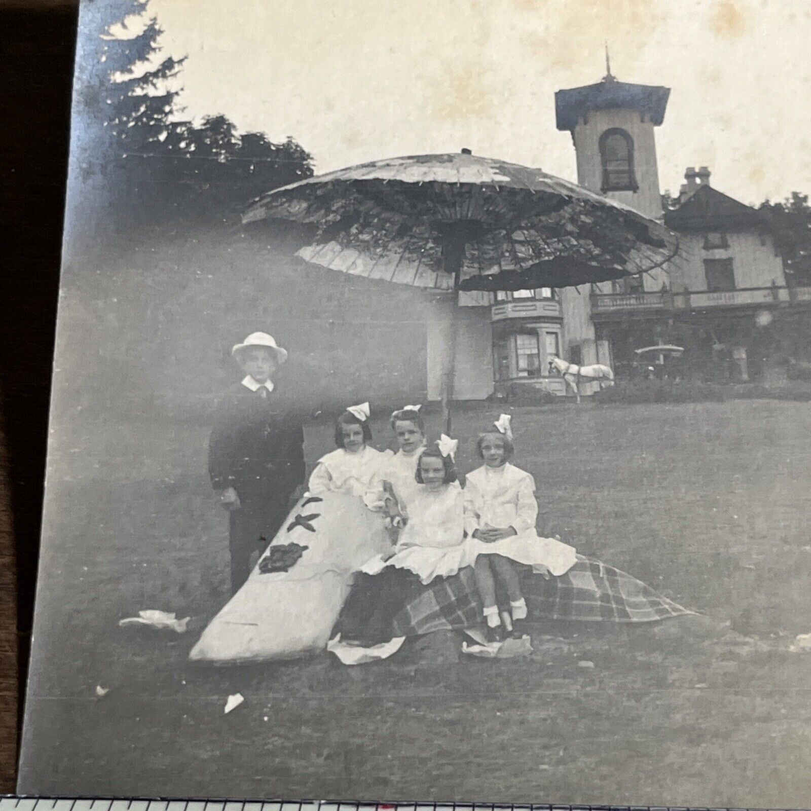 Antique Photographs HUGE SHOE Family Photo Circa 1900s  Z1