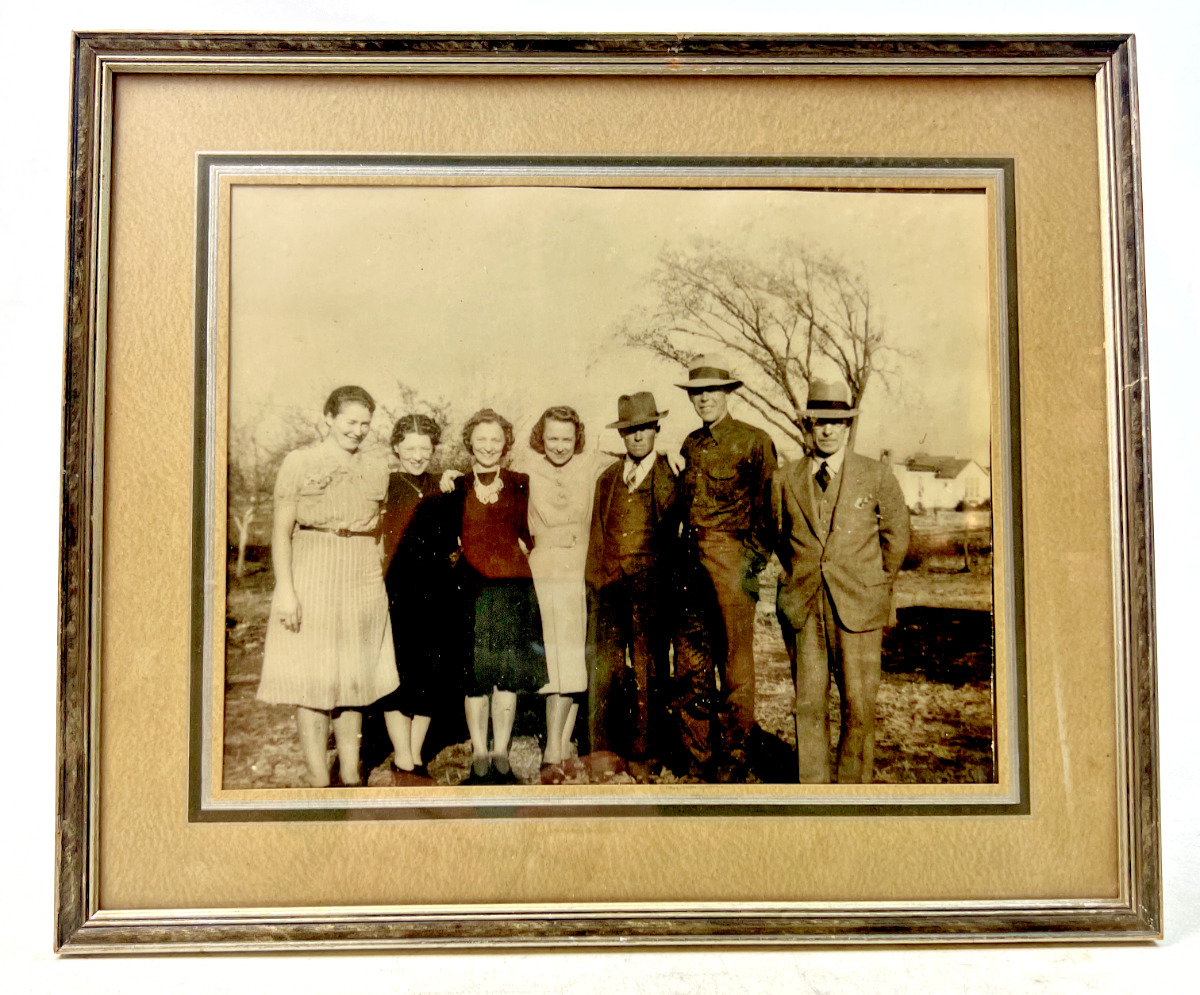 Antique Early 1900s Framed Photograph - 11" x 13"