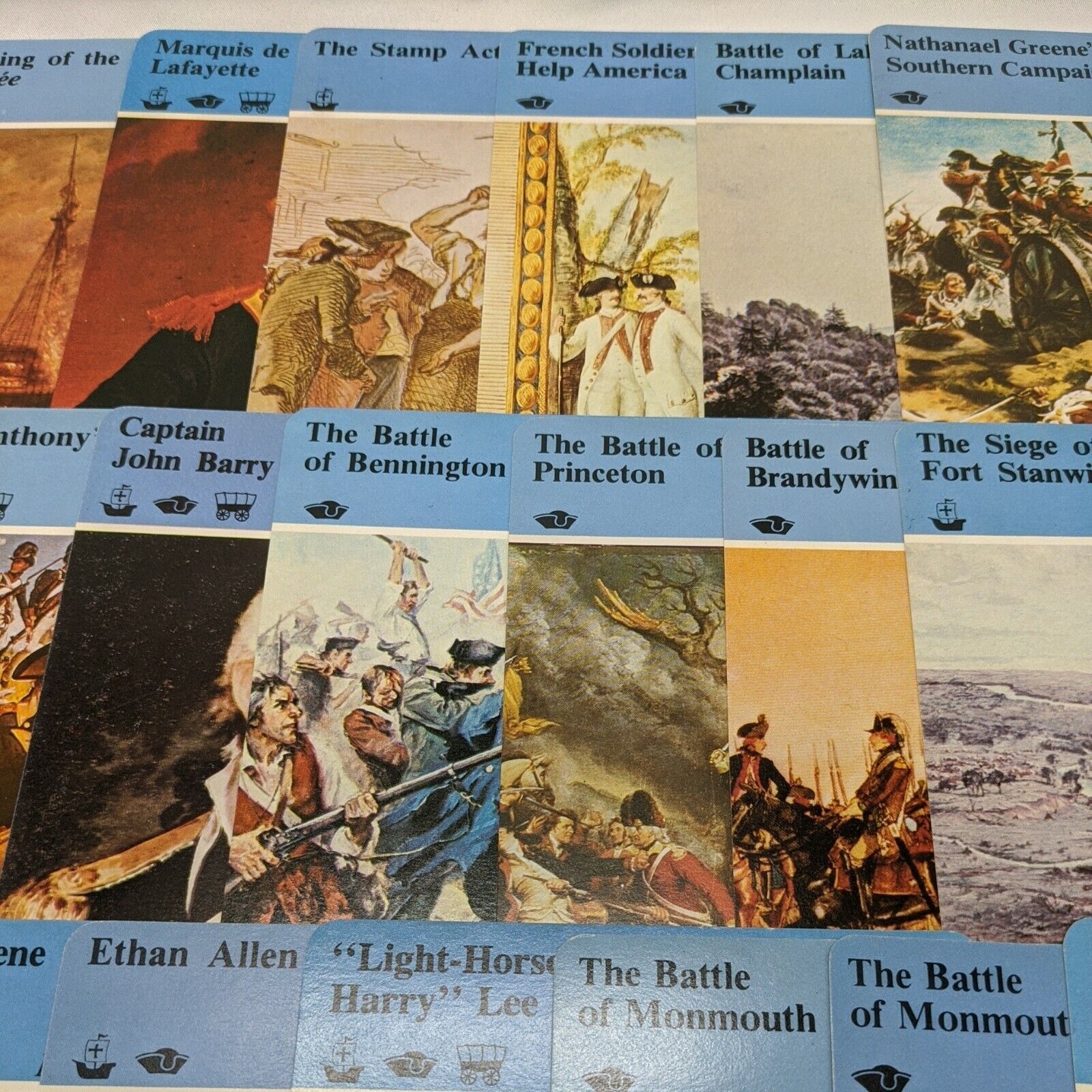 Lot Of (40) The Revolution Panarizon Cards War History Travel 1700s