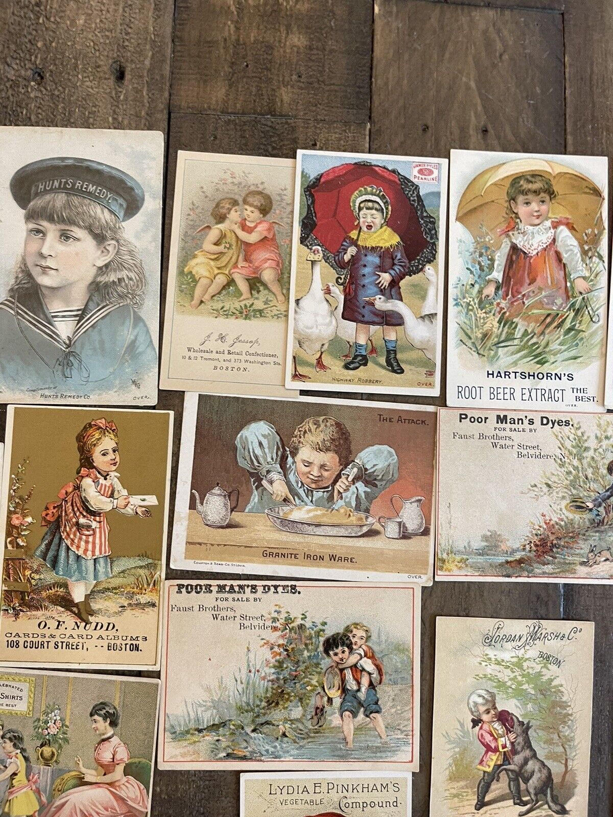 Vintage Advertising Trading Card Lot Of 25 Circa 1800's