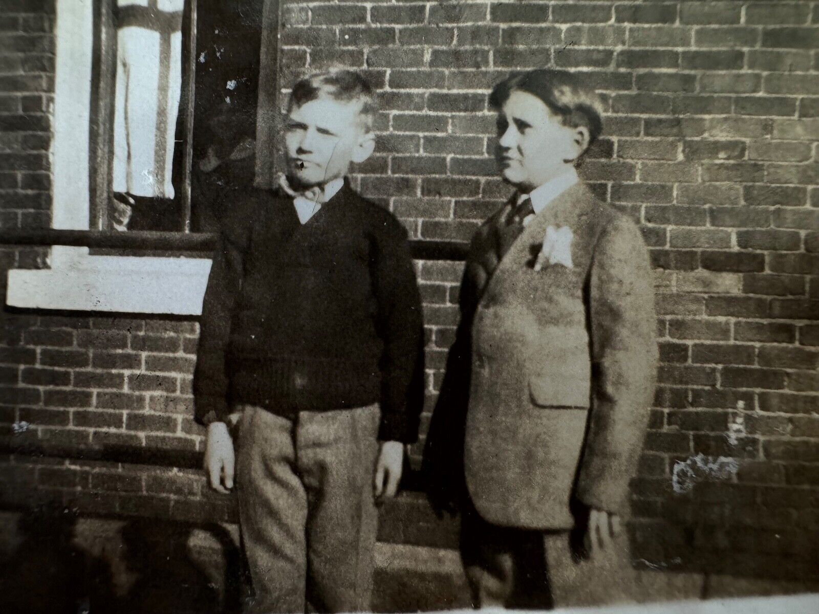 Vintage Photo of 2 Young Boys 1900's