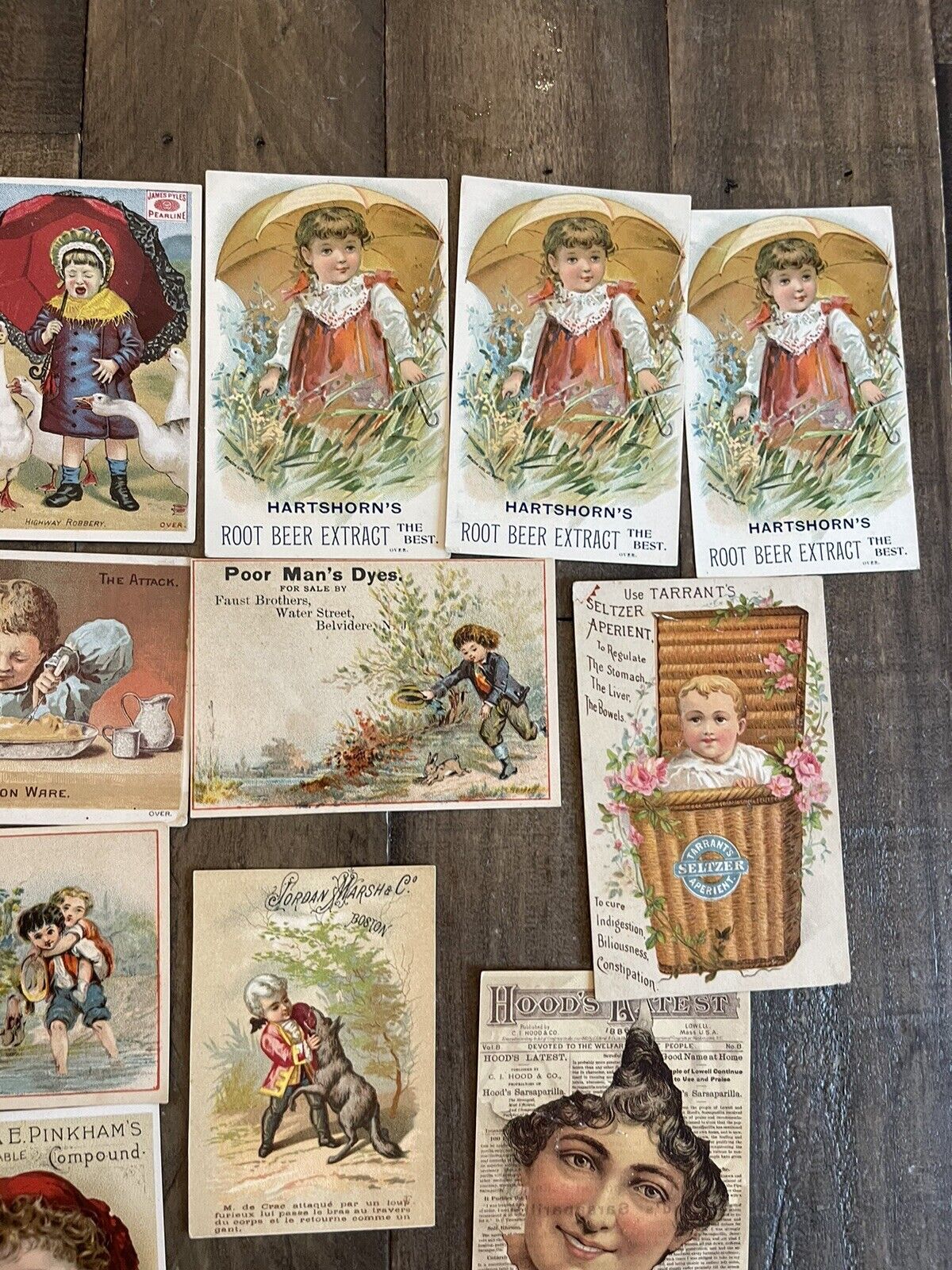 Vintage Advertising Trading Card Lot Of 25 Circa 1800's
