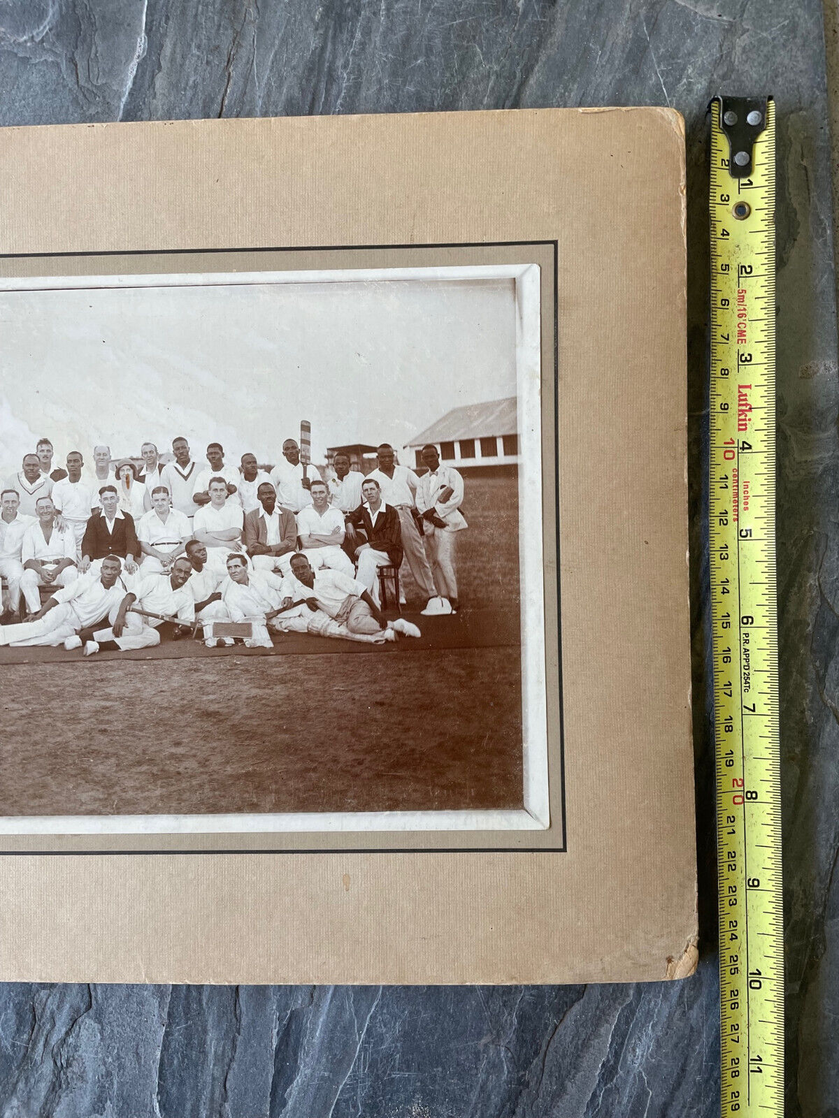 Large Antique Cabinet Photo CRICKET Team West Indies ? Unknown 1900's Team Sport