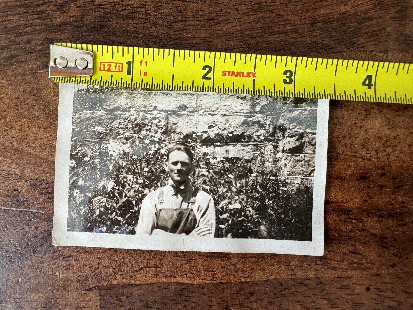 Vintage Photo of a Man in Overalls