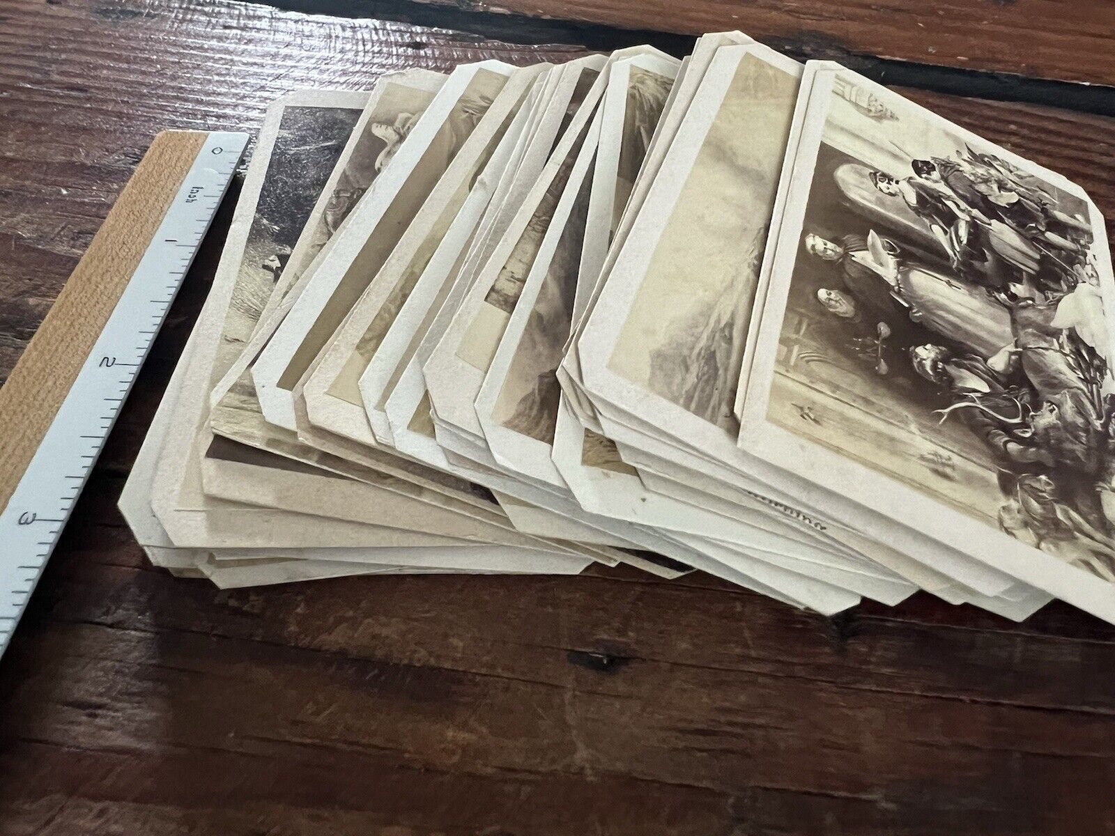 Lot of Antique 1800’s European CDV Story & Art Cards with Dogs - 33 cards