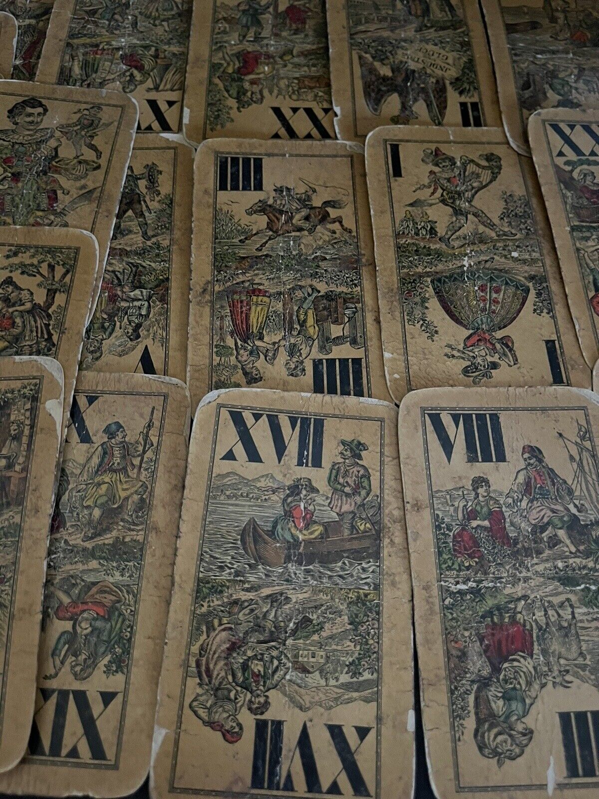 Antique Tarot Card Deck 19th C. - Tarot Cards Late 1800's