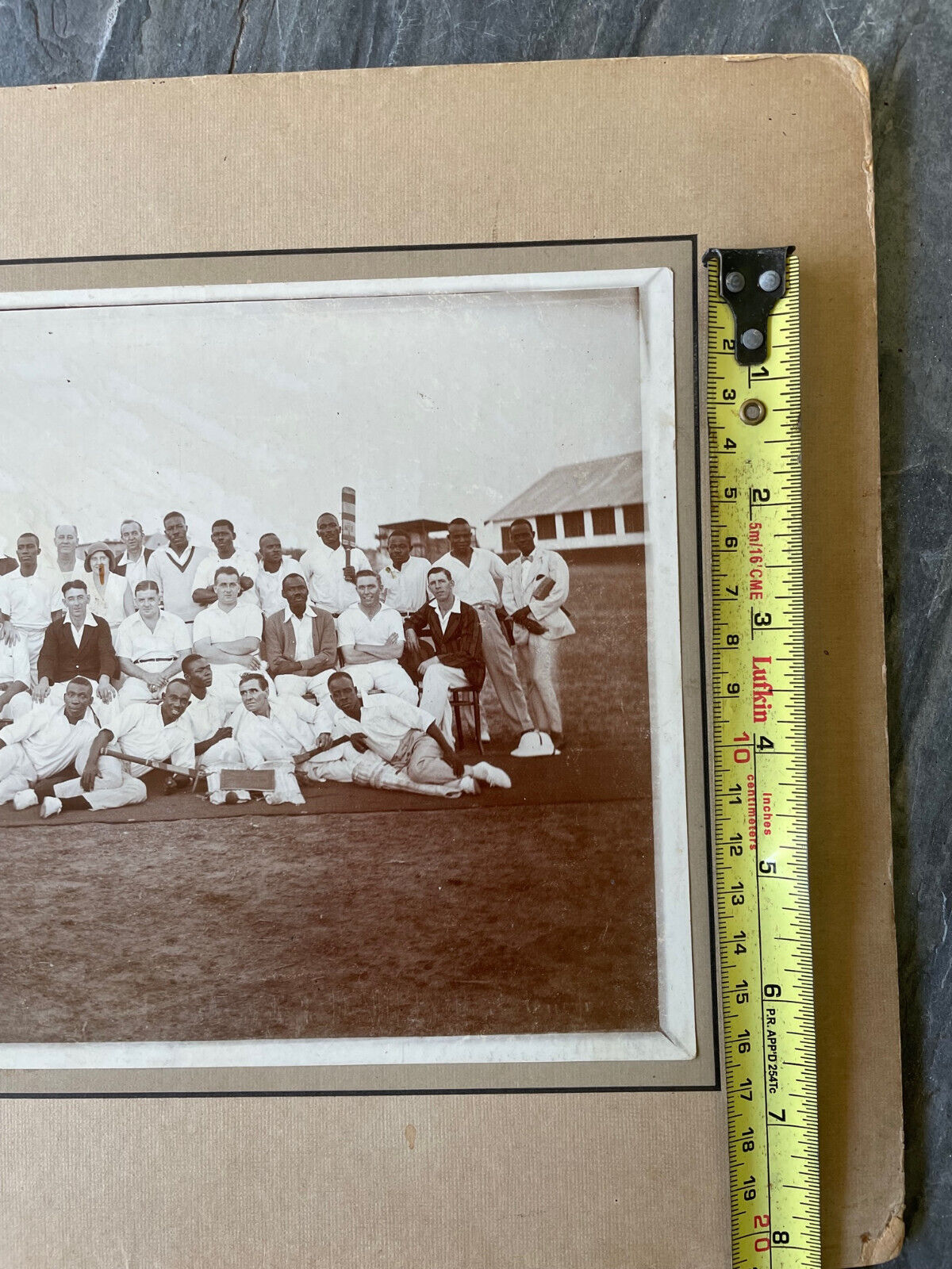 Large Antique Cabinet Photo CRICKET Team West Indies ? Unknown 1900's Team Sport
