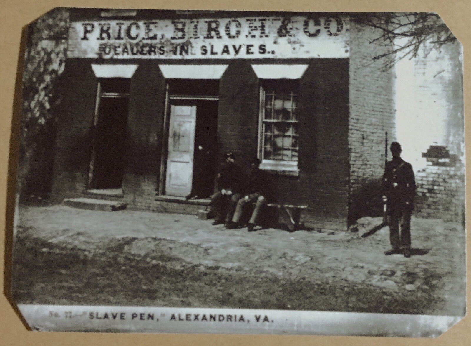 Slave Pen Alexandria Virginia 1800s tintype C1029RP