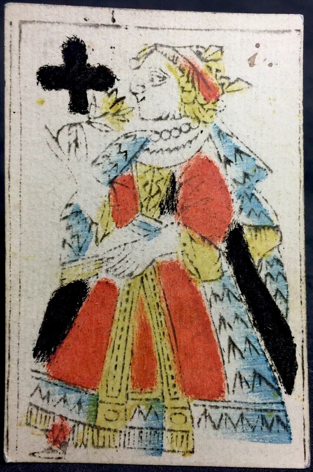 1700’s Historic Antique Playing Cards Woodcut Hand Scripted Document Artifact