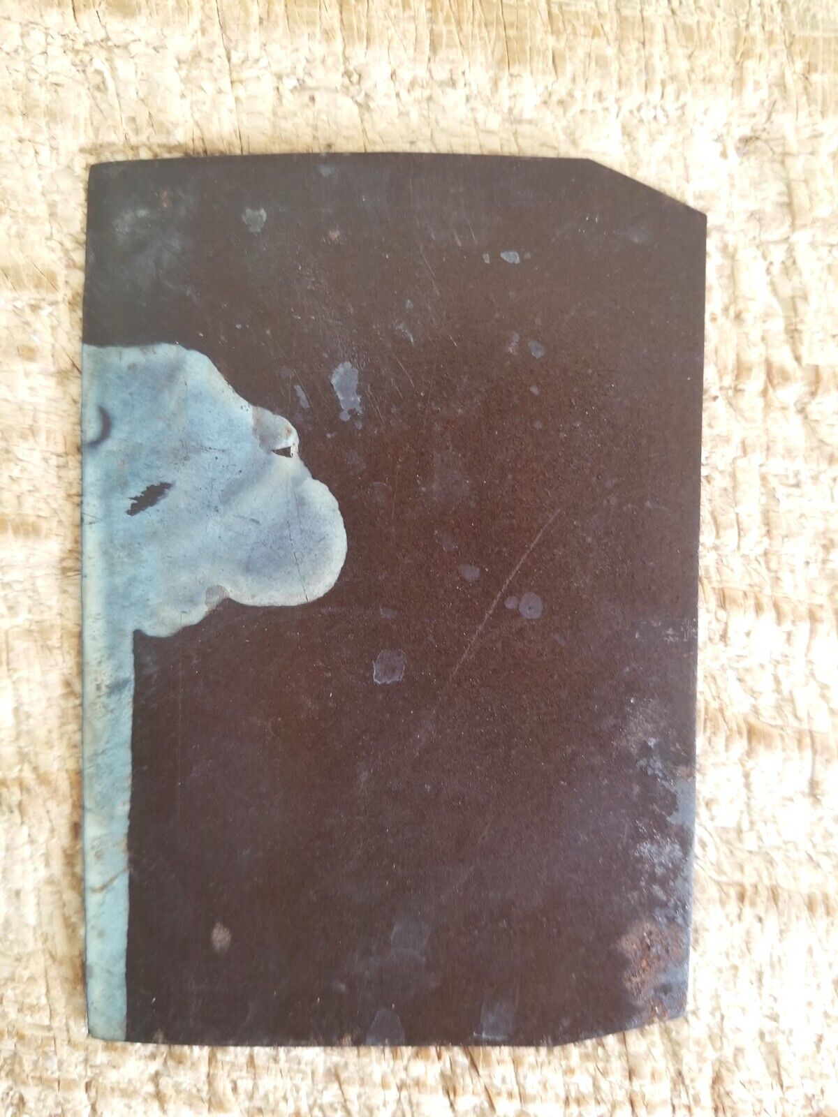MAN WITH MOUSTACHE.VTG 1800'S 1/6 TINTYPE PHOTO