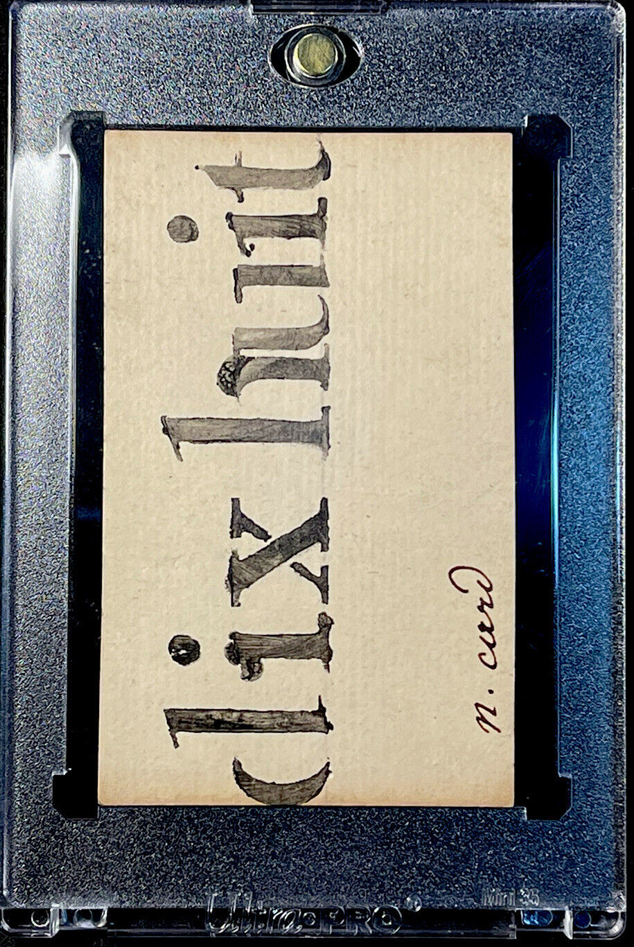 1700’s Teachers Informative Stencil Painted Antique Playing Card Historic Single