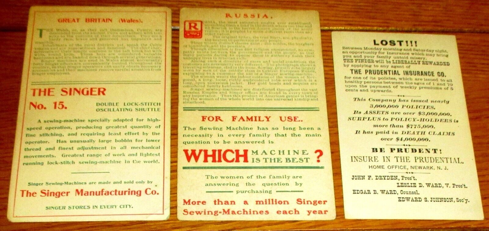 Vintage Advertising Trading Card Lot (26 dif.)  Circa 1800's & Early 1900's  #14