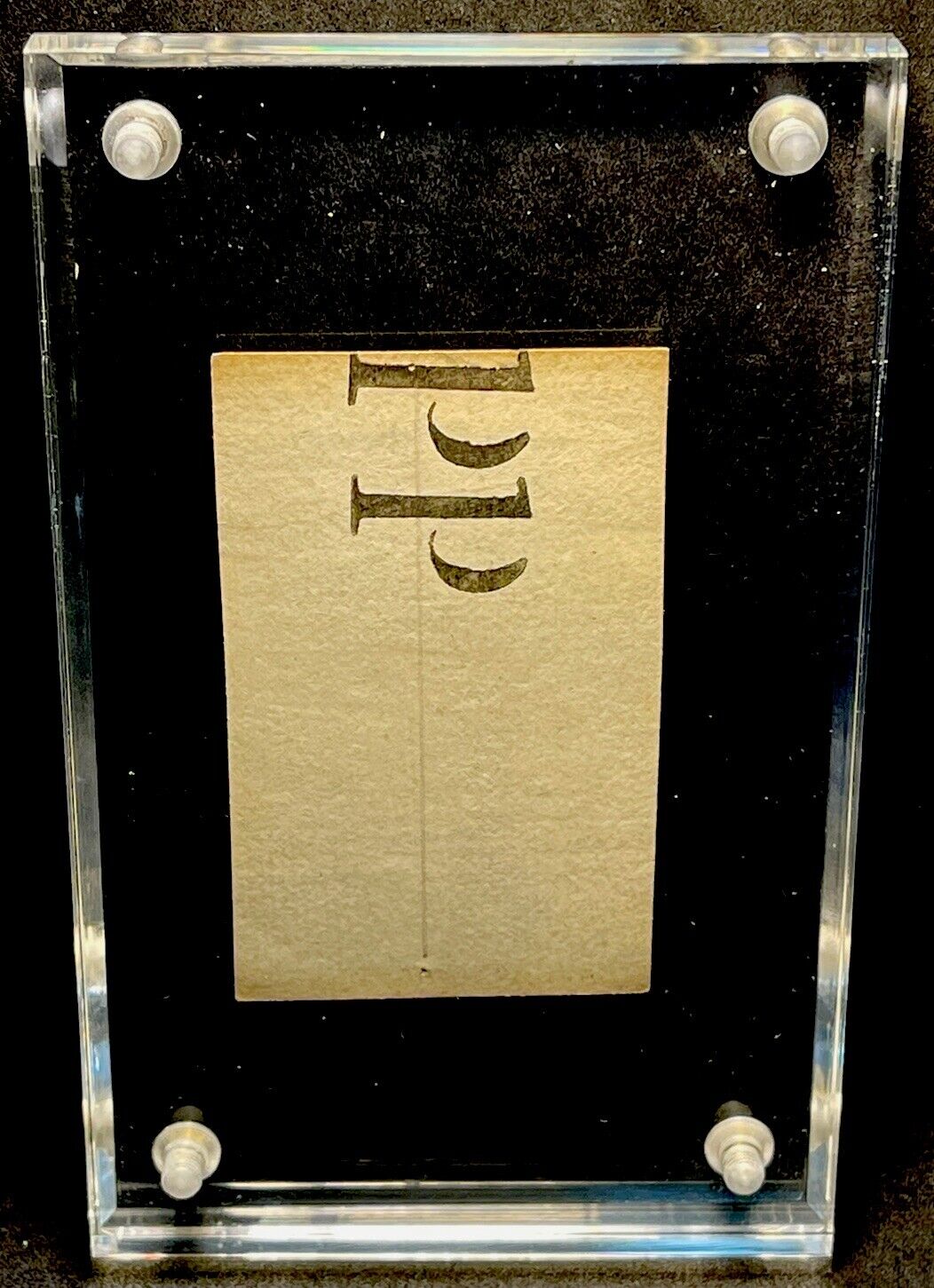 Museum Quality Historic Cleveland American Secondary Use on 1700’s Playing Card