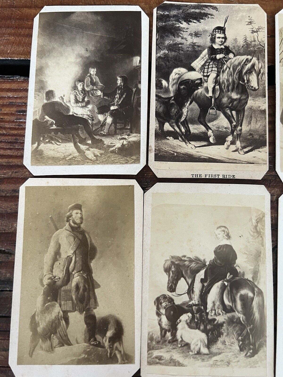 Lot of Antique 1800’s European CDV Story & Art Cards with Dogs - 33 cards