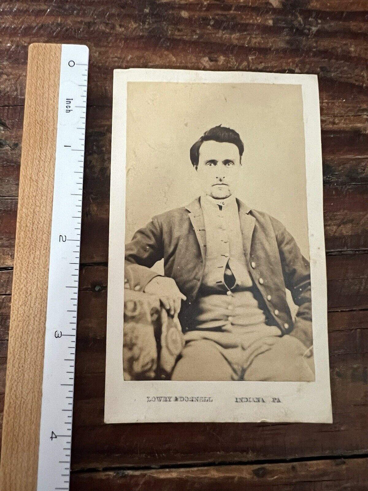 Antique 1800’s CDV Photograph - Harrison Law - Indiana Pennsylvania