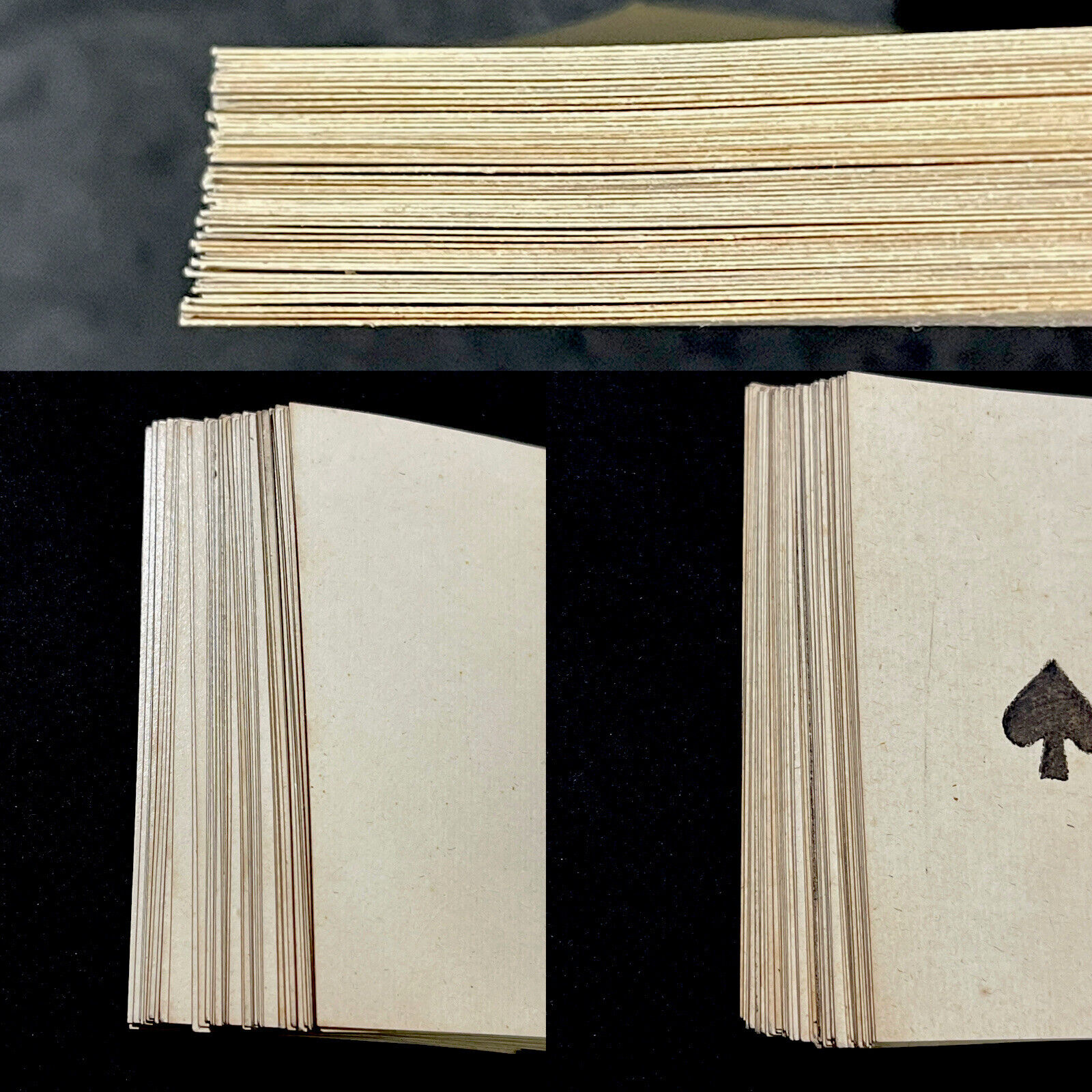 1700’s HIGH GRADE Rare Historic 52/52 Poker Deck Woodblock Antique Playing Cards