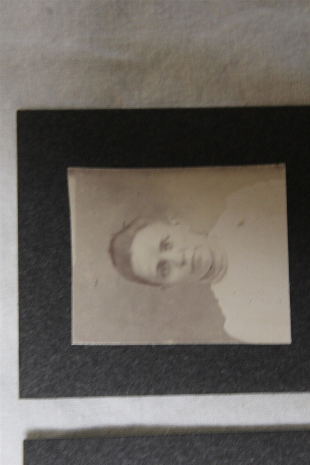  1900's Mini Photos Black & White Lot of 5 Photos Adults 7 Children Antique