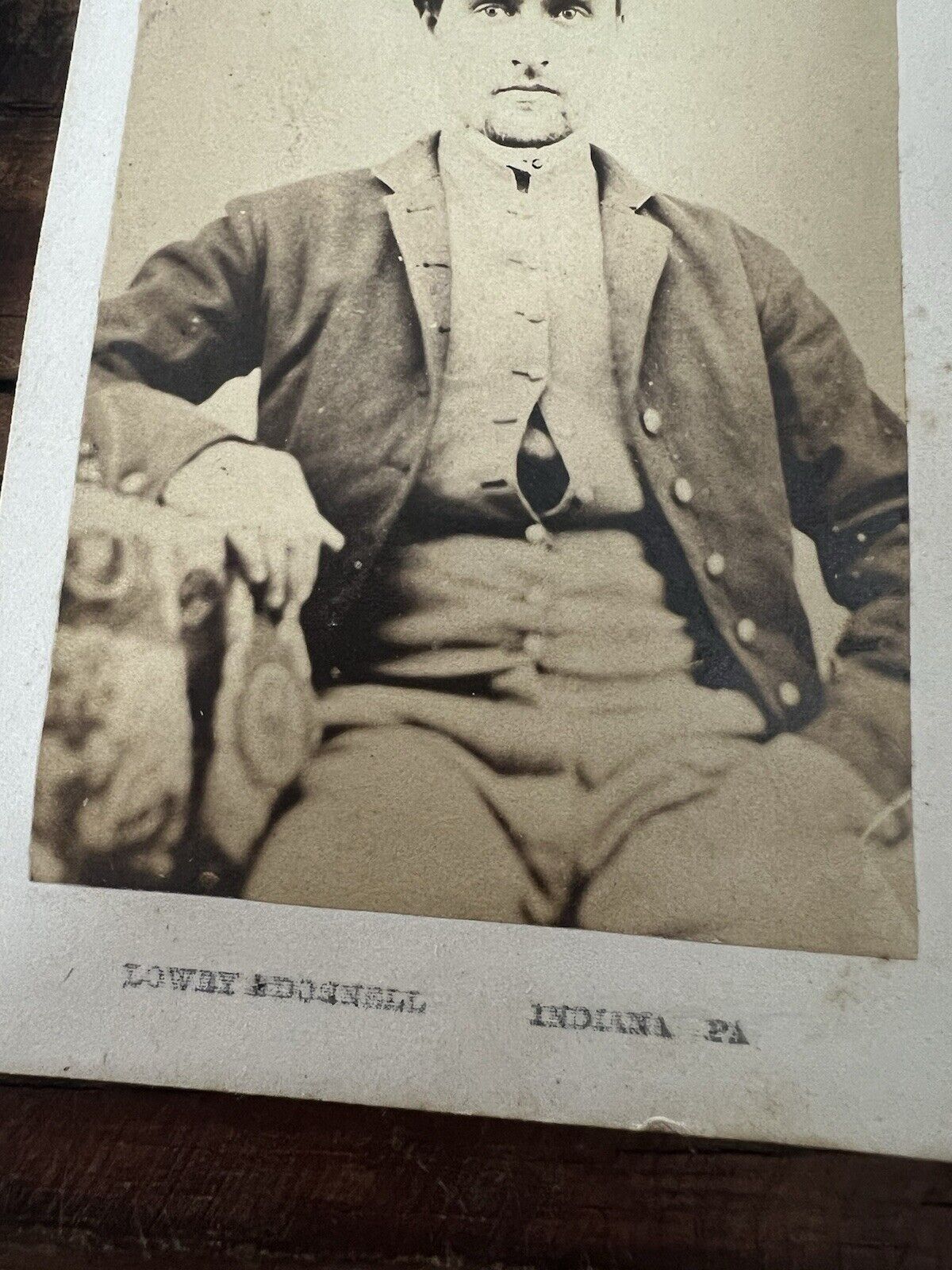 Antique 1800’s CDV Photograph - Harrison Law - Indiana Pennsylvania