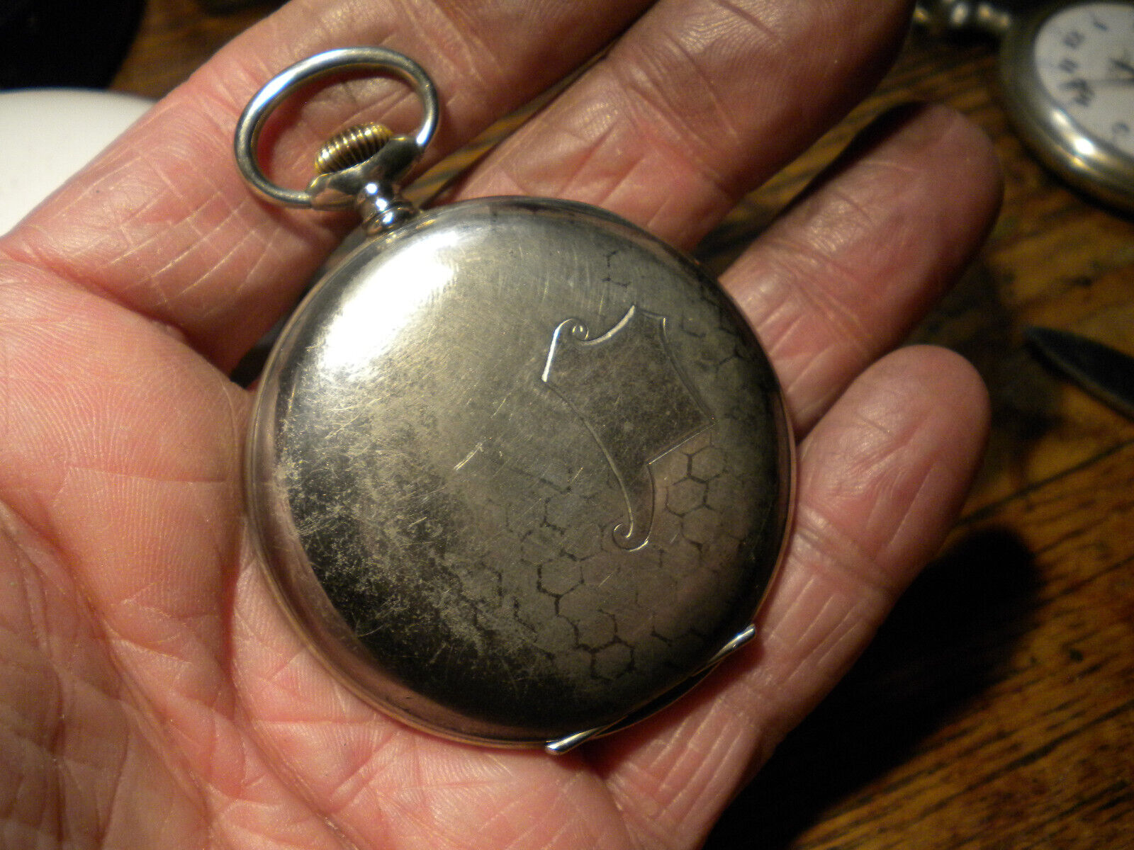 RARE-1900S-PAUL BOUVIER-SWISS-NEILLO ENAMEL-POCKETWATCH CASE