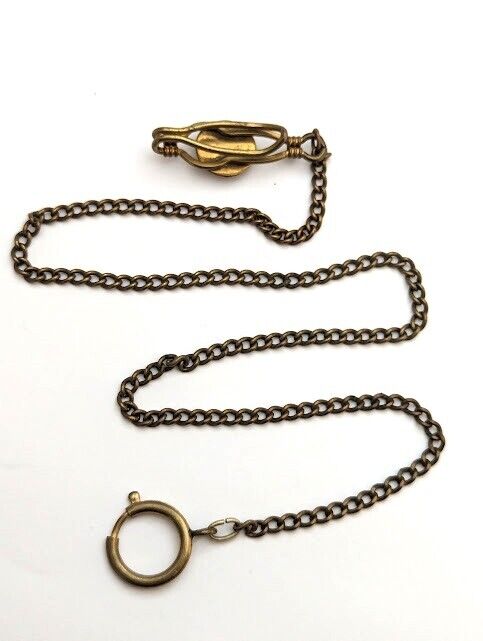 Vintage Pocket Watch Chain with Polo Fob, 1900's, Vintage Jewelry
