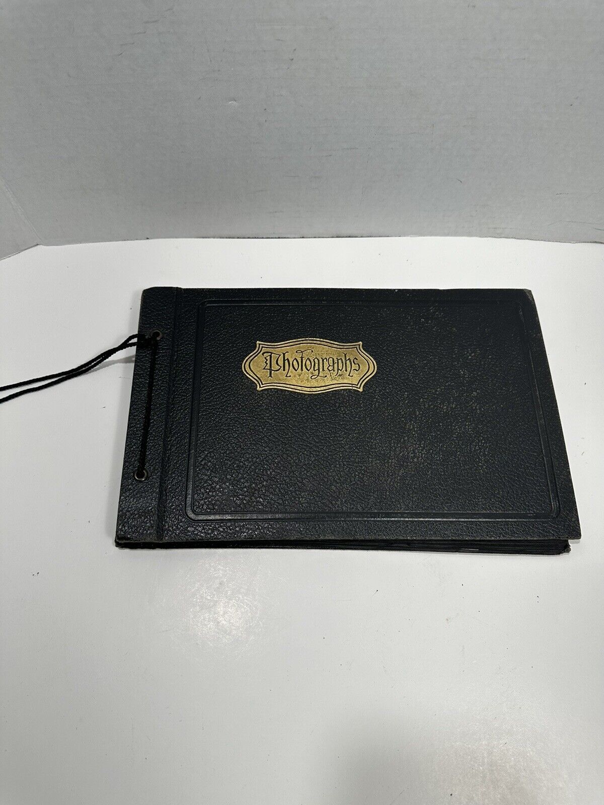 1900s Photographs Album w/ 50+ Photos People Church Horse & Old Christmas Cards