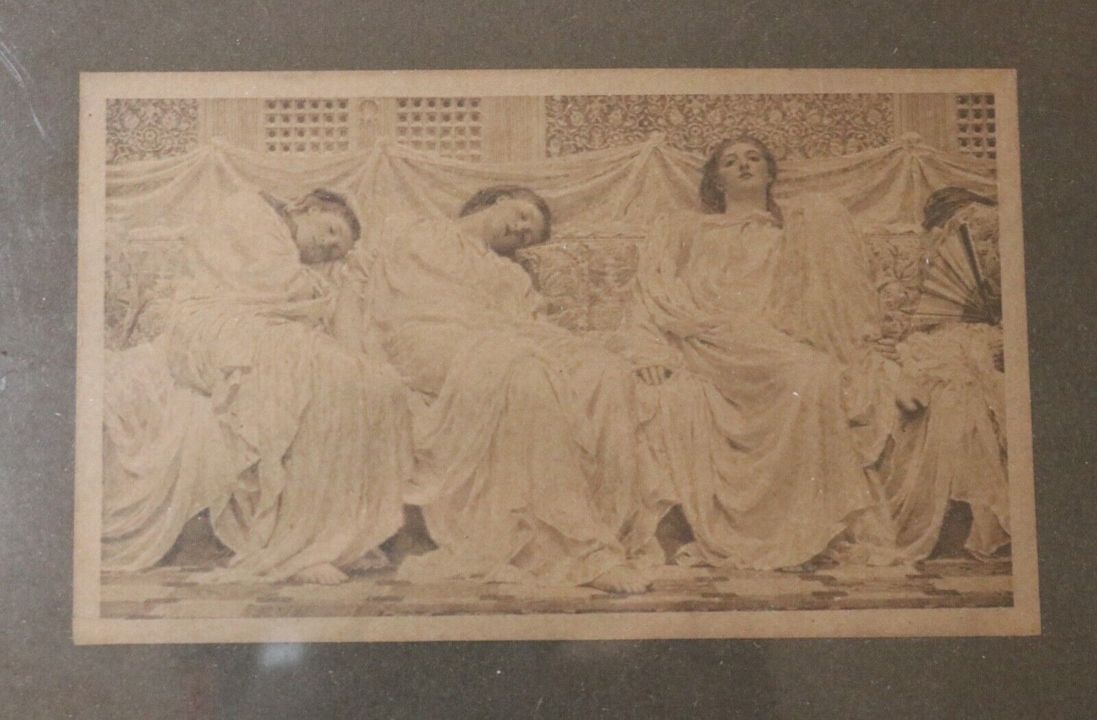 rare antique 1800's J.W. Matthewman figural ladies hand colored photograph photo