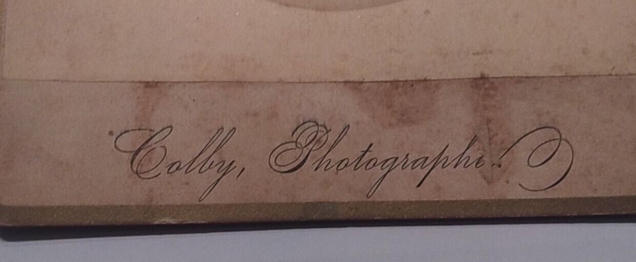 ANTIQUE VTG CIRCA 1800'S ERA B&W CABINET CARD PHOTO, VICTORIAN MAN