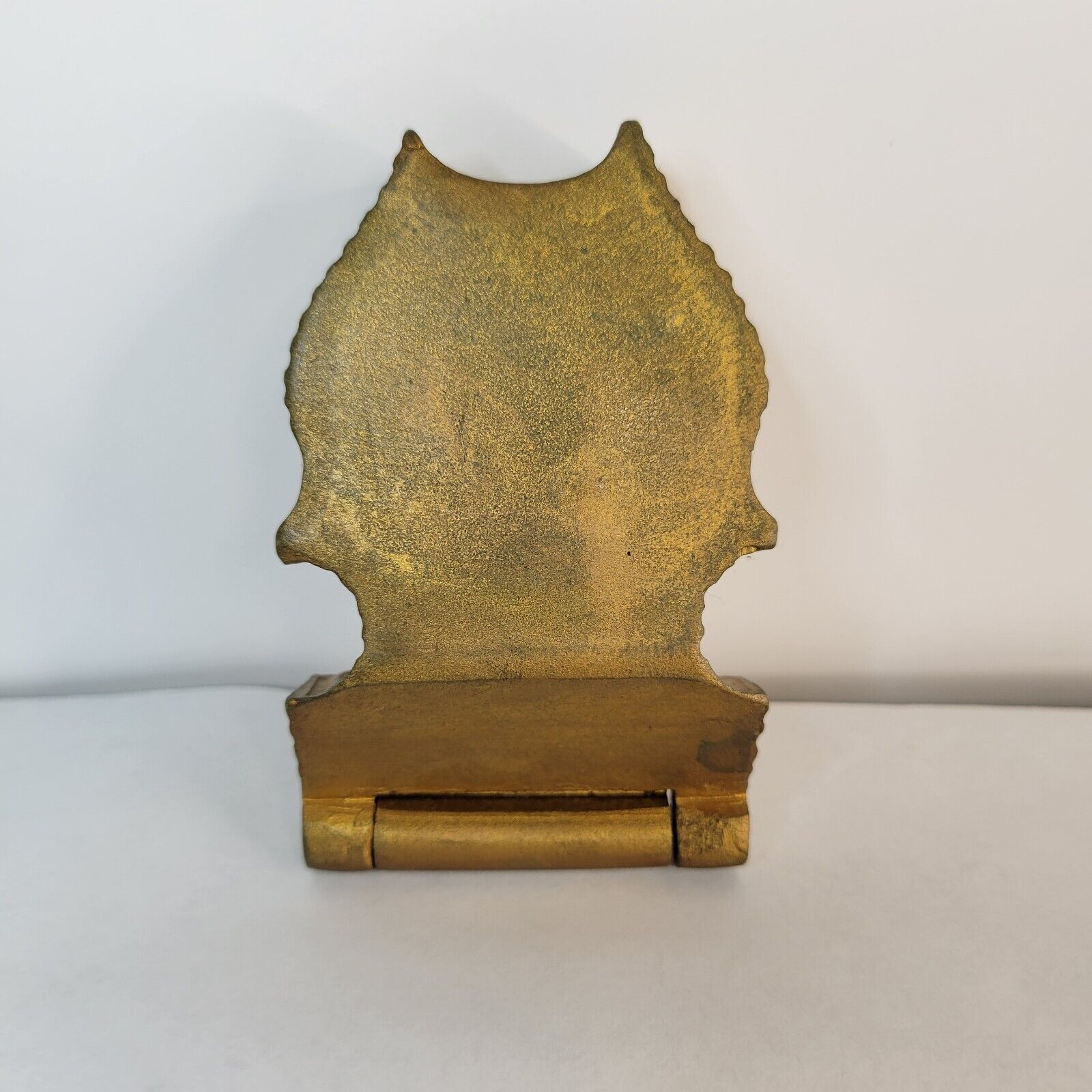  Wood Pocket Watch Holder Case Box Gold Wash Ornate Vintage Early 1900's