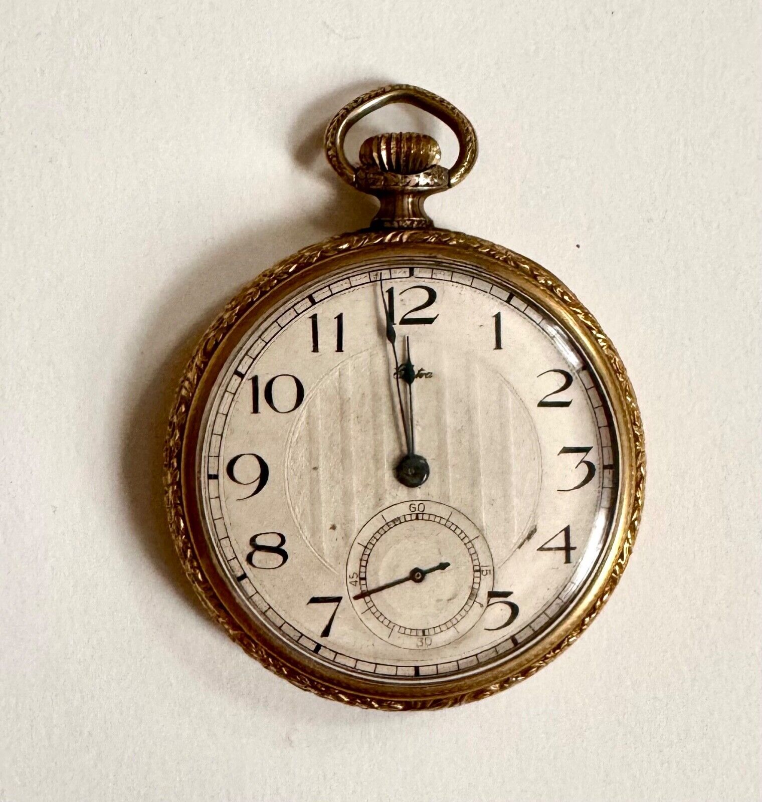 Vintage Pocket Watch Electra Brass Needs Repair Rare 1800's 1900's Railroad