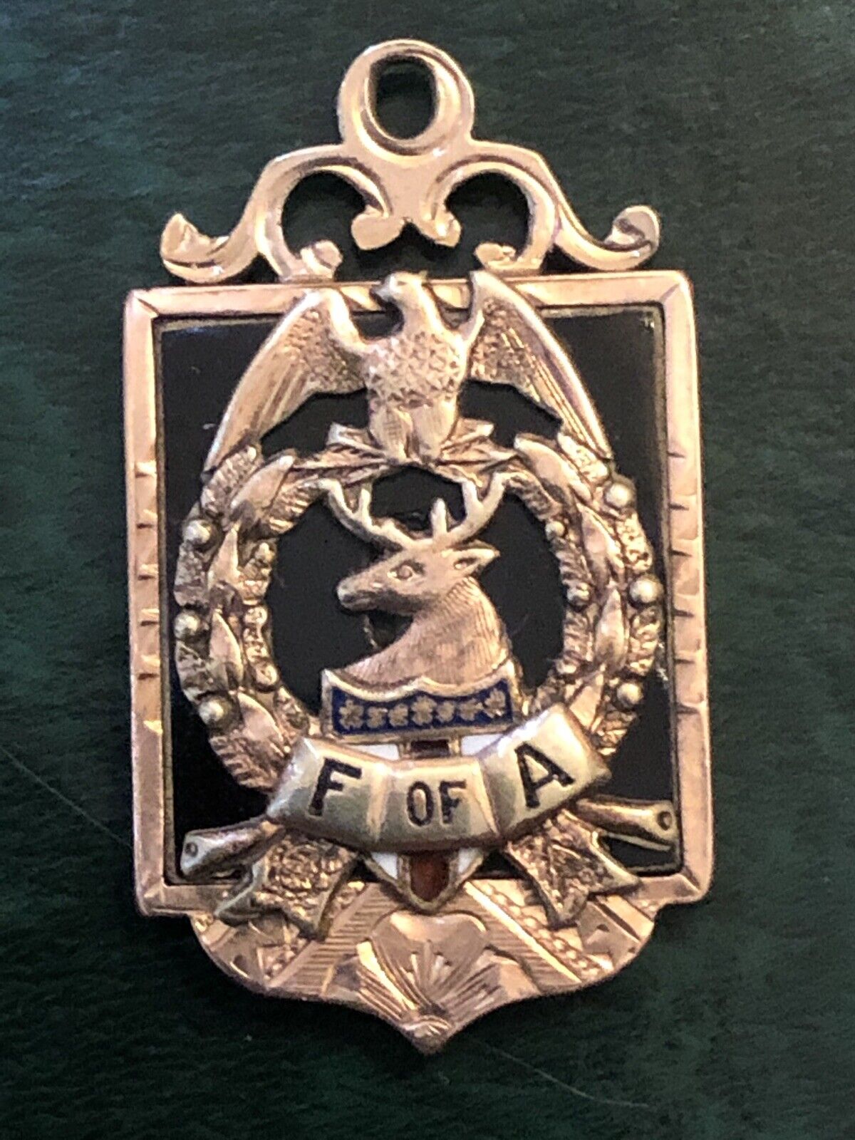 Great 1900's Watch Fob - Foresters of America - Fraternal Organization - K327