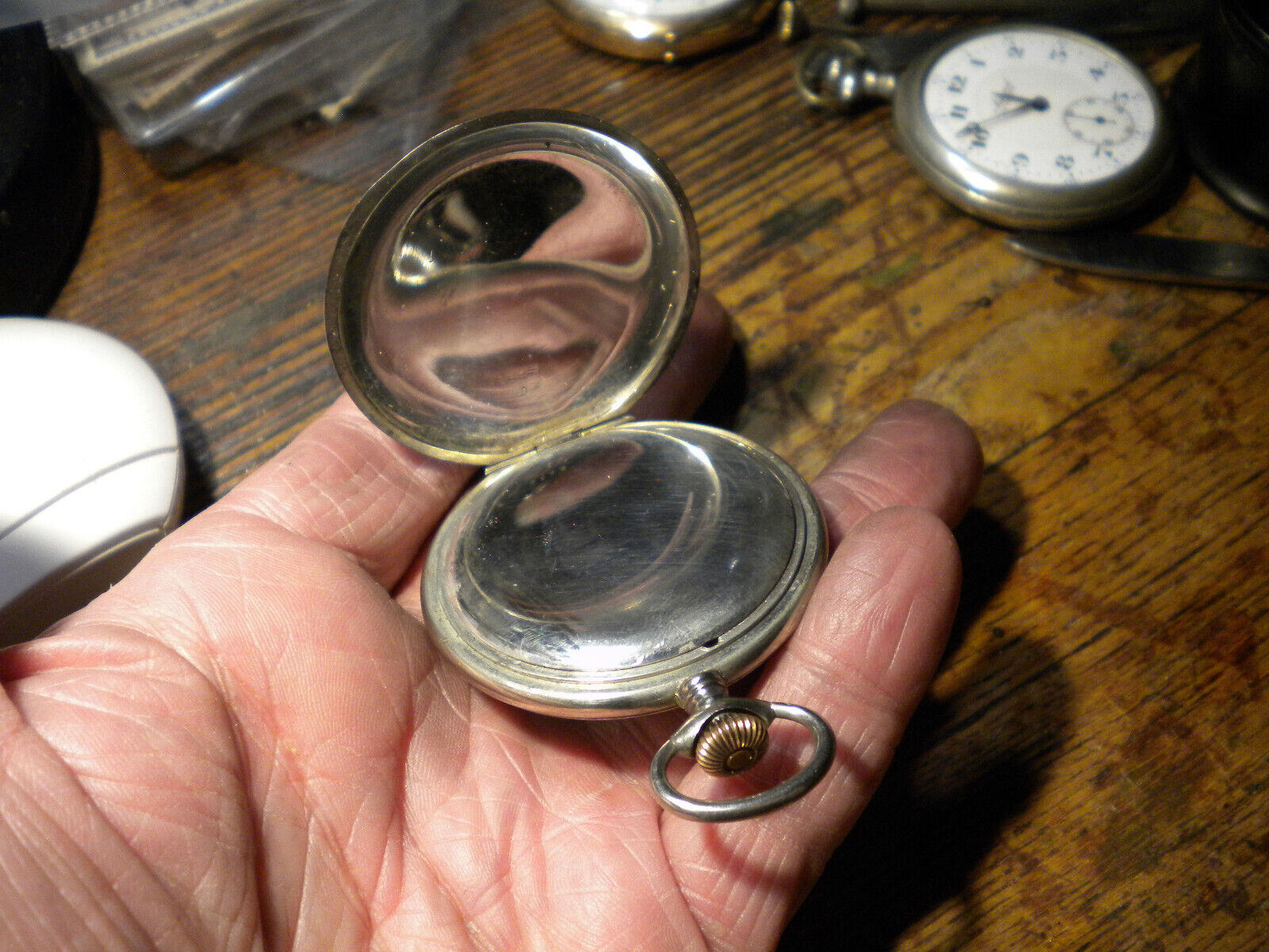 RARE-1900S-PAUL BOUVIER-SWISS-NEILLO ENAMEL-POCKETWATCH CASE