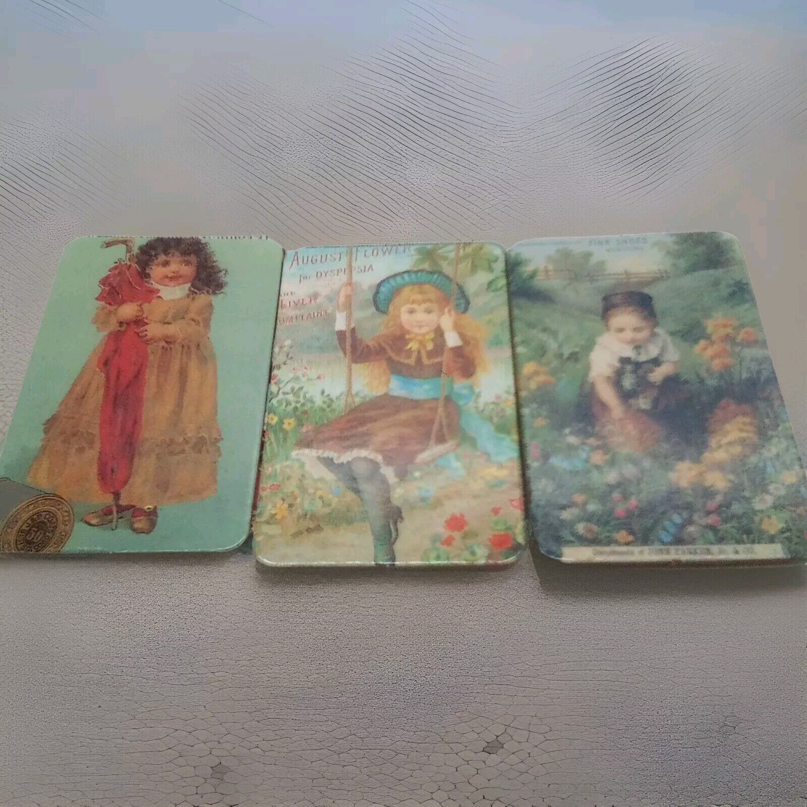 Vintage 1800s  Advertisement,Trading Cards 3 1/2 In Tall 2 In Wide 7 Cards 
