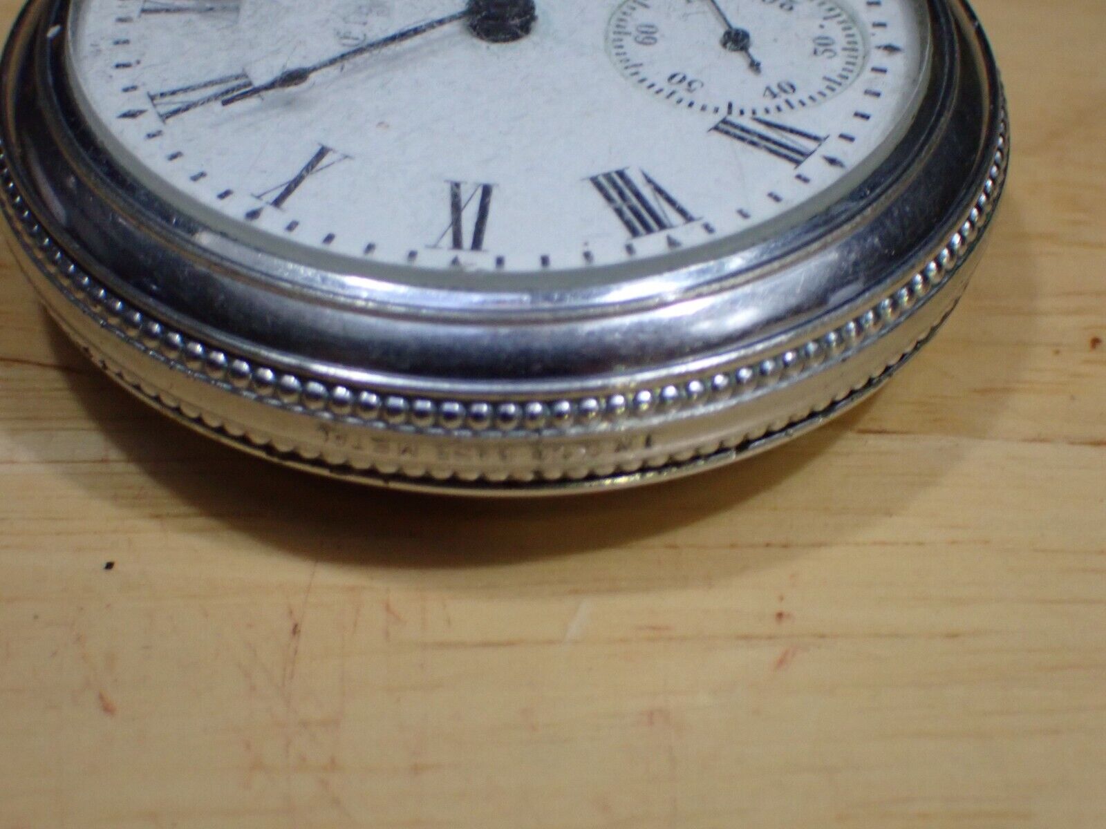 1900 Elgin 15 Jewel Manual Wind 217 Pocket Watch runs face down 18s Spartan Case