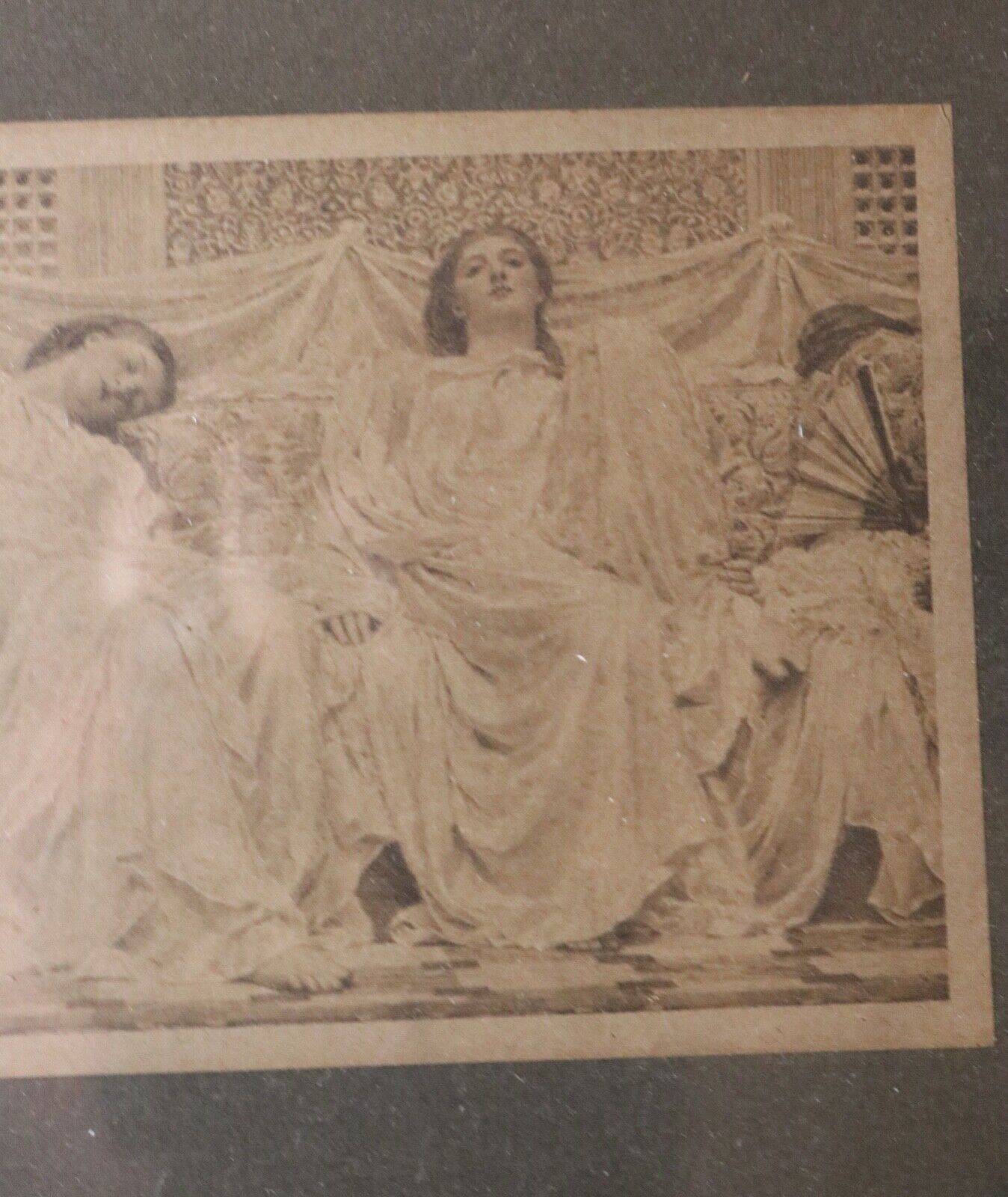 rare antique 1800's J.W. Matthewman figural ladies hand colored photograph photo