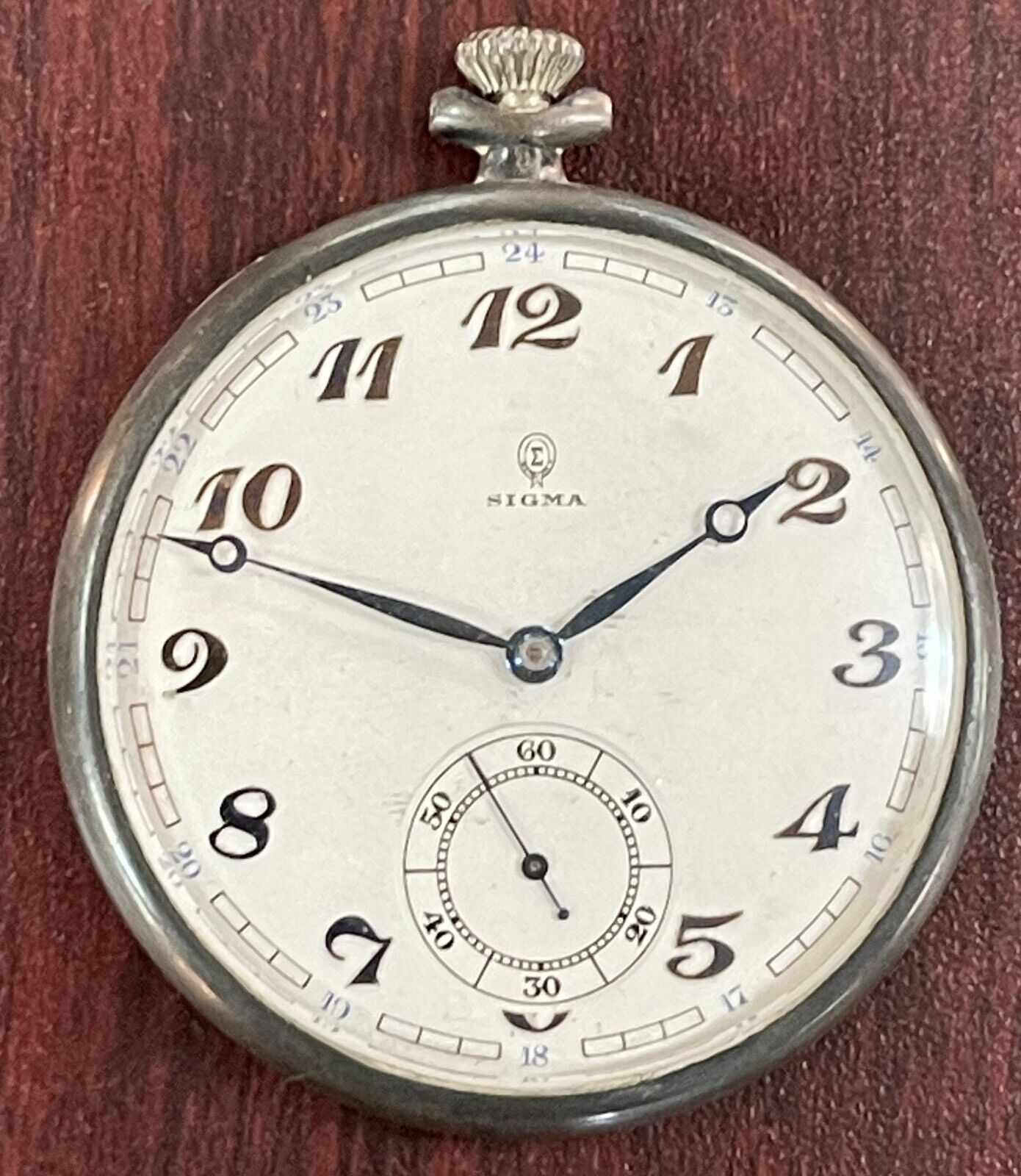 Antique Hi Grade Chronometer SIGMA 1900's Swiss Pocket Watch …TJ115