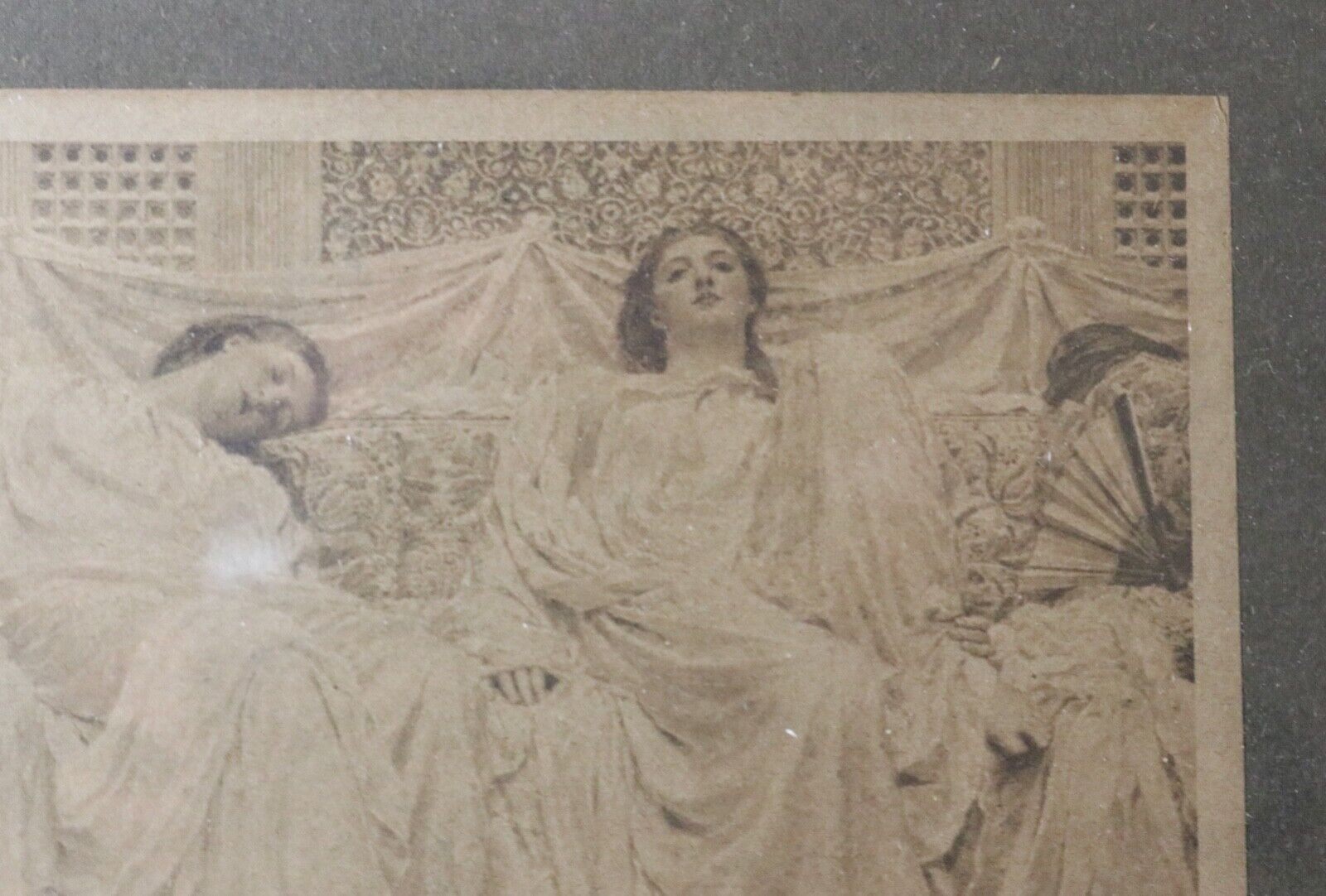 rare antique 1800's J.W. Matthewman figural ladies hand colored photograph photo