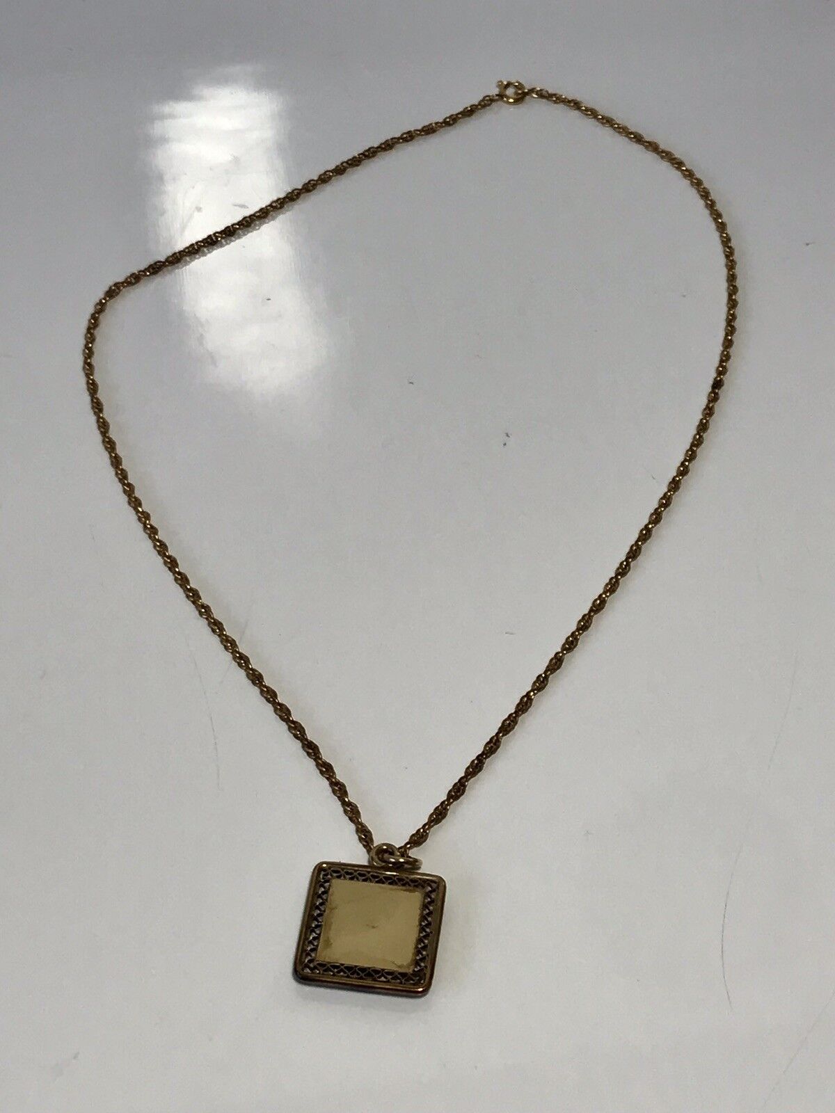 12k Gold Filled Society Pendant & 18” Necklace. 1900's Vintage