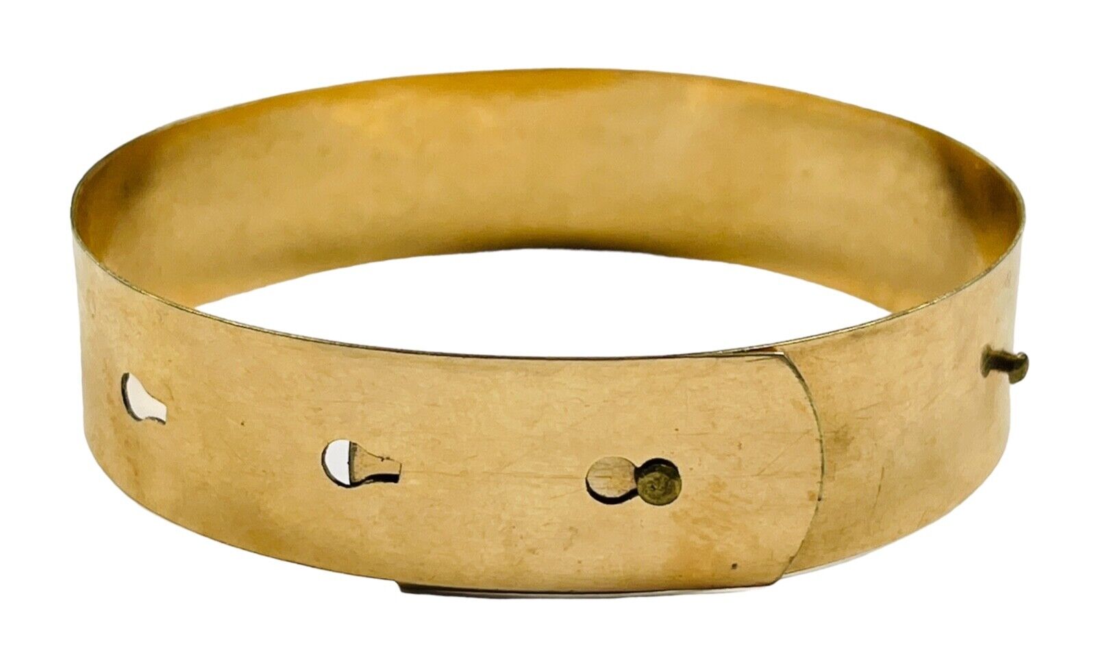 Pair Victorian 1800's Gold Filled Garnet Seed Pearl Cuff Bracelets Locking Clasp