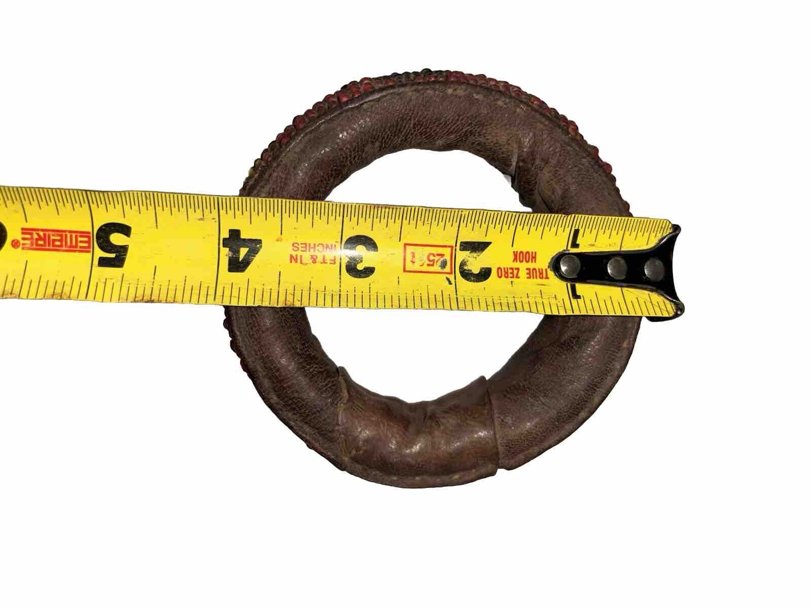 Early 1800s Native American Indian Leather Hide Bracelet