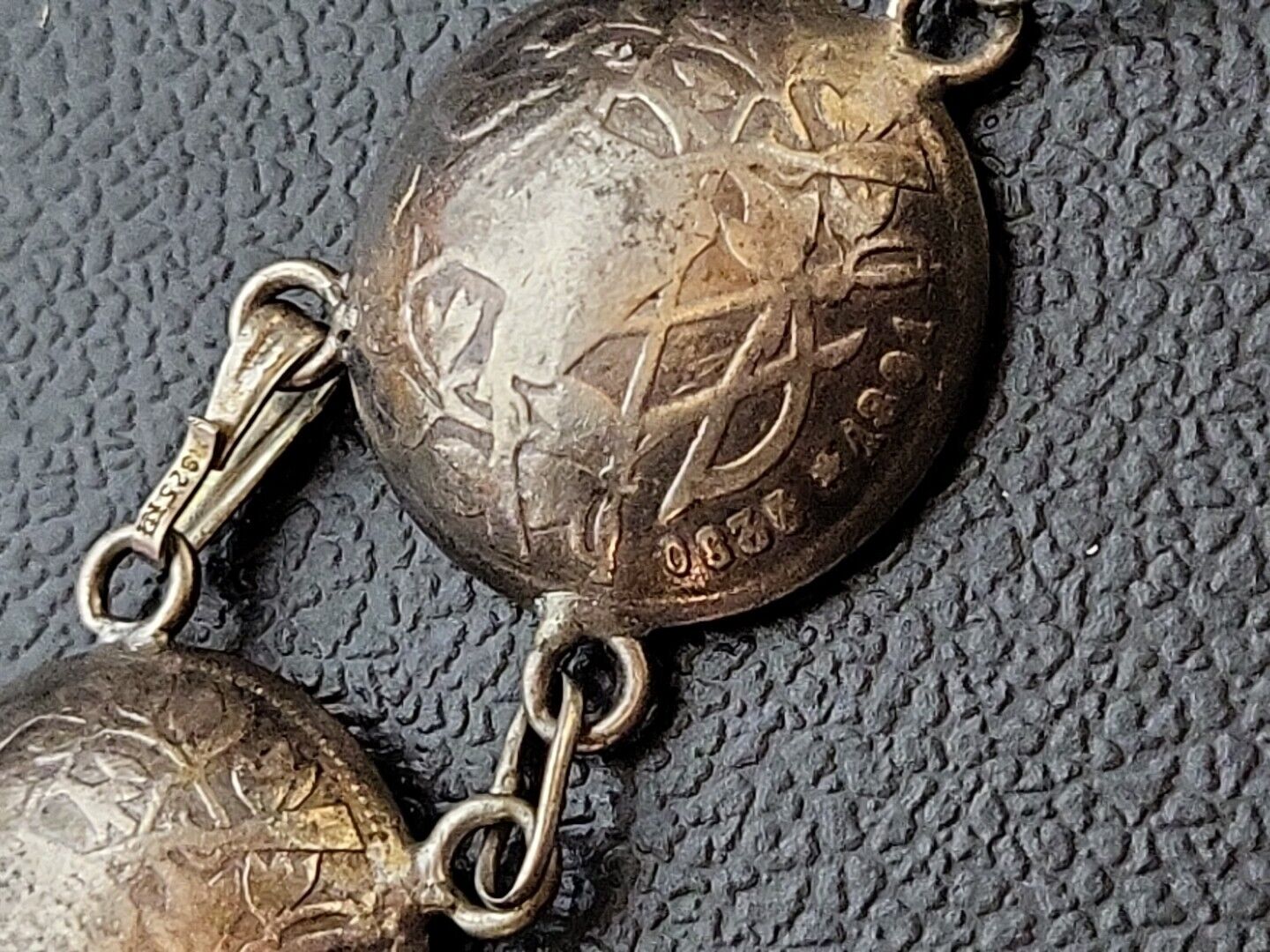 Antique Sterling Silver Coin Bracelet  Republic De Guatemala 1833 1890 Coins