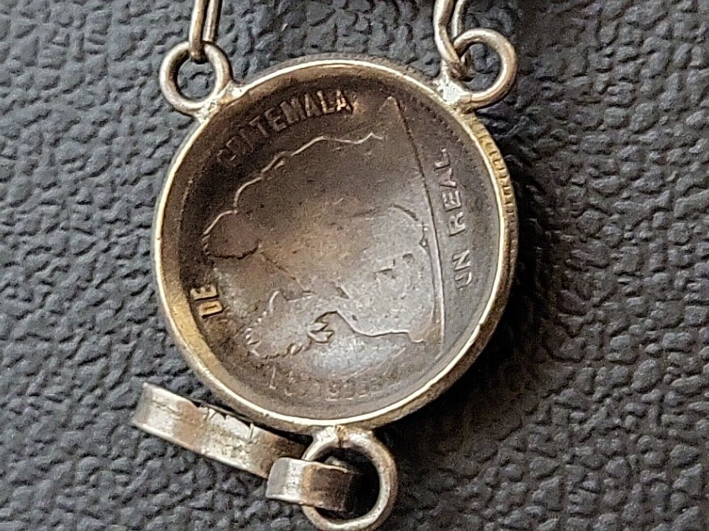 Antique Sterling Silver Coin Bracelet  Republic De Guatemala 1833 1890 Coins