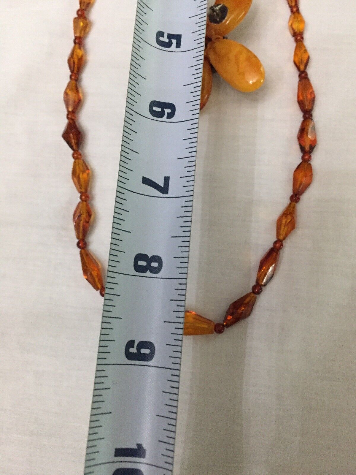 Early 1900s Beautiful Amber Necklace And Broach/Pendant