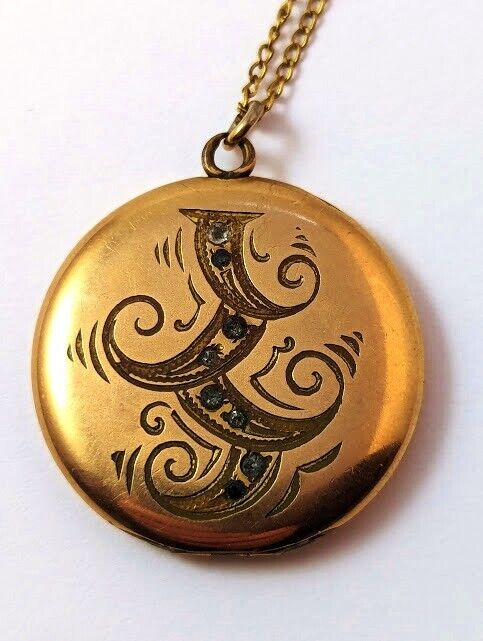 Vintage Locket Necklace, 1900's, Vintage Jewelry