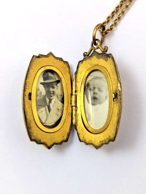 Vintage Locket Necklace, 1900's, Vintage Jewelry