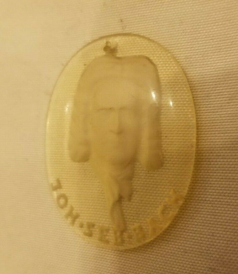Late 1800s Johann Sebastian Bach Baccarat Sulphide Pendant