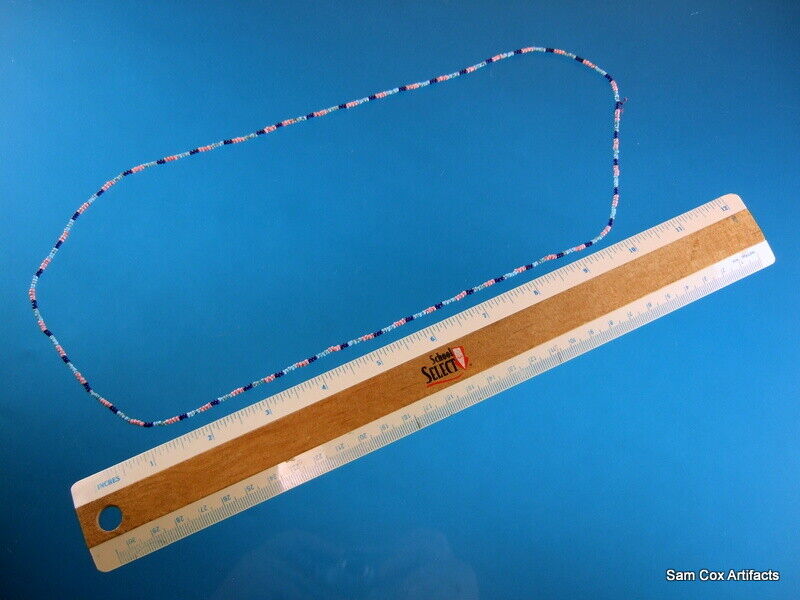 Super Fine Authentic Late 1800's Northwest Trade Necklace Indian Arrowheads COA